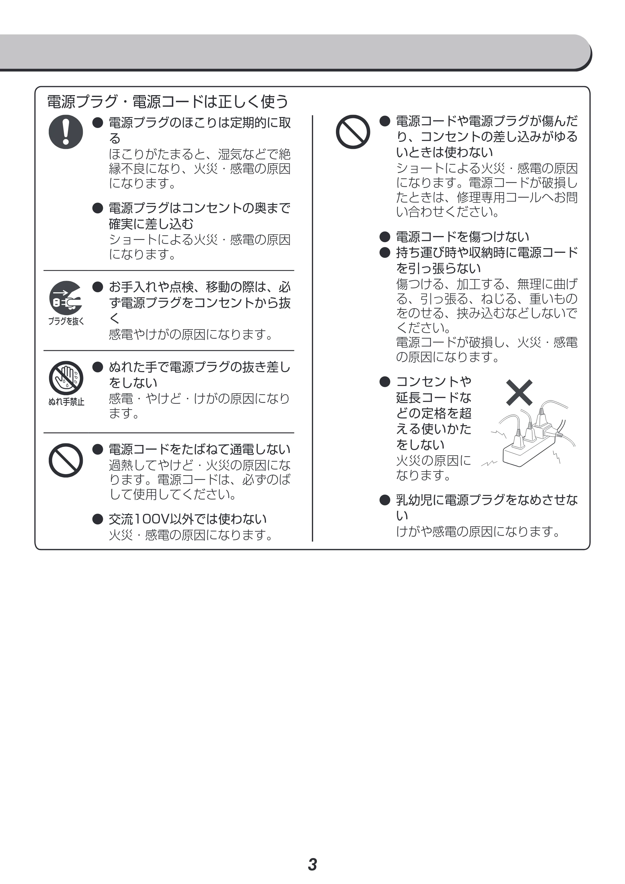アイリスオーヤマ WLIAC-A600 取扱説明書 — 原本ページ — 3ページ