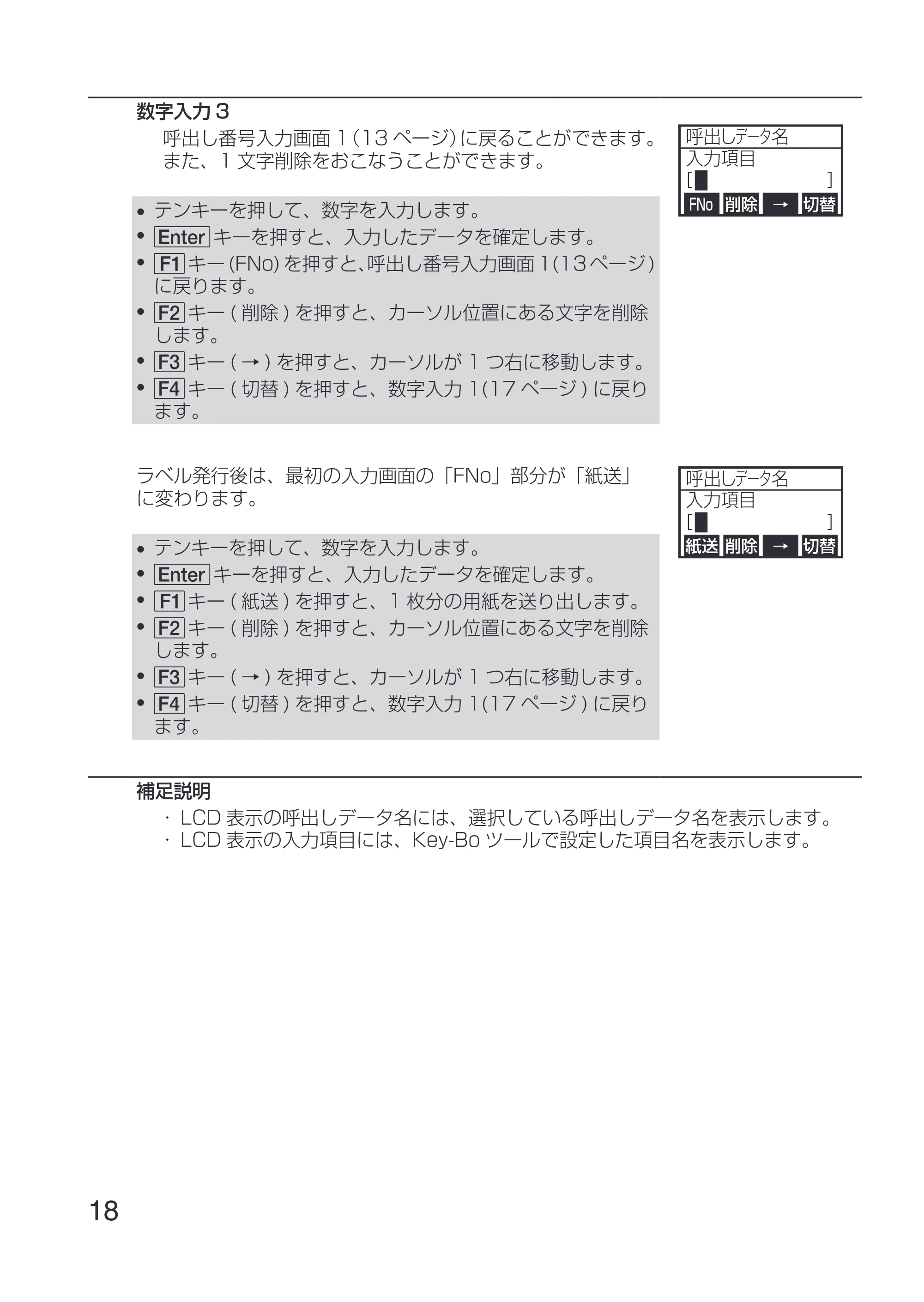 サトー Key-Bo+ / Key-Bo Key-Bo+ 取扱説明書（第3版） — 原本ページ — 20ページ