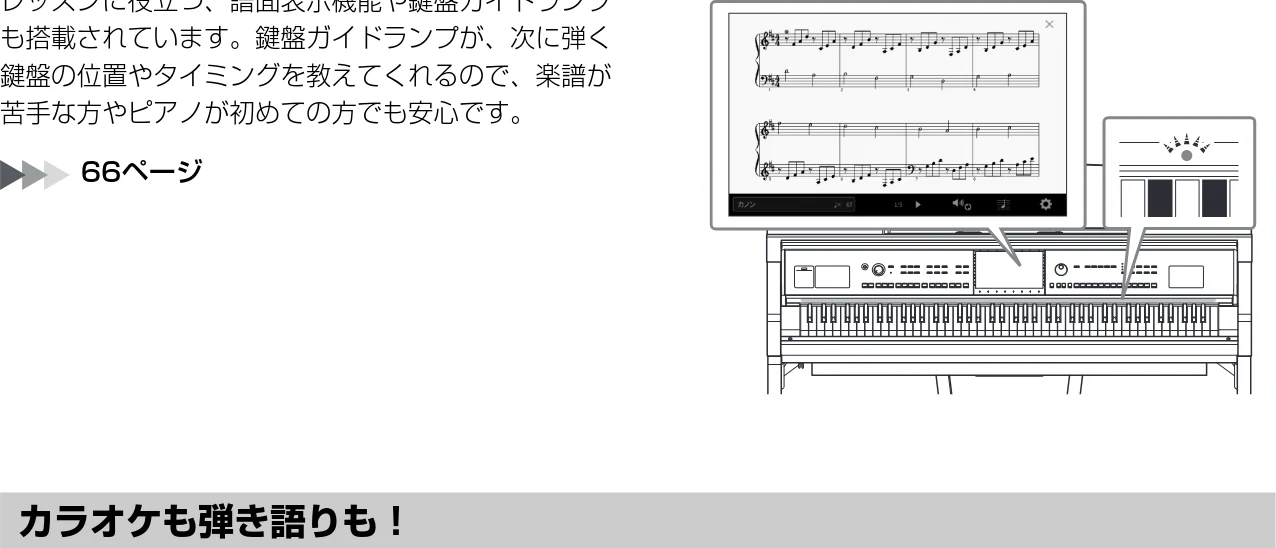 ヤマハ CVP-809 / CVP-805 CVP-809/CVP-805 取扱説明書 — 譜面とガイド機能で楽しくレッスン! — 図版 11-1 — 11ページ