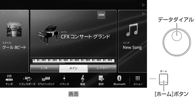 ヤマハ CVP-809 / CVP-805 CVP-809/CVP-805 取扱説明書 — 画面の操作方法 — 図版 25-1 — 25ページ
