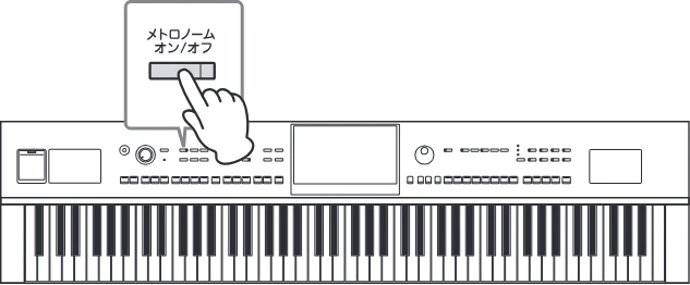 ヤマハ CVP-809 / CVP-805 CVP-809/CVP-805 取扱説明書 — メトロノームを使う — 図版 35-1 — 35ページ