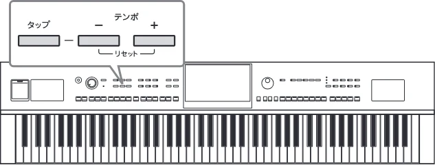 ヤマハ CVP-809 / CVP-805 CVP-809/CVP-805 取扱説明書 — メトロノームを使う — 図版 35-2 — 35ページ