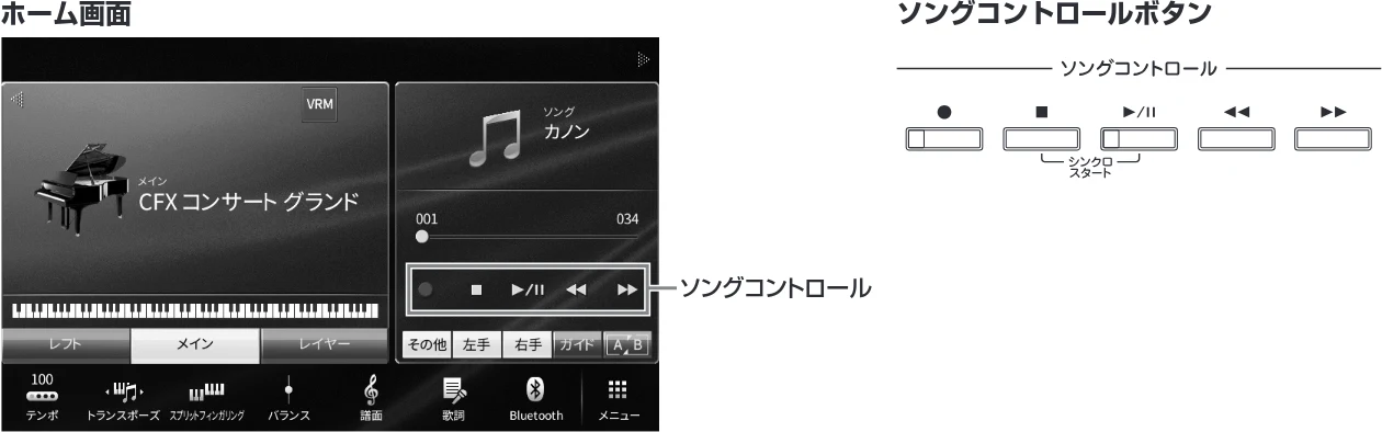 ヤマハ CVP-809 / CVP-805 CVP-809/CVP-805 取扱説明書 — ソング再生を操作する — 図版 64-1 — 64ページ