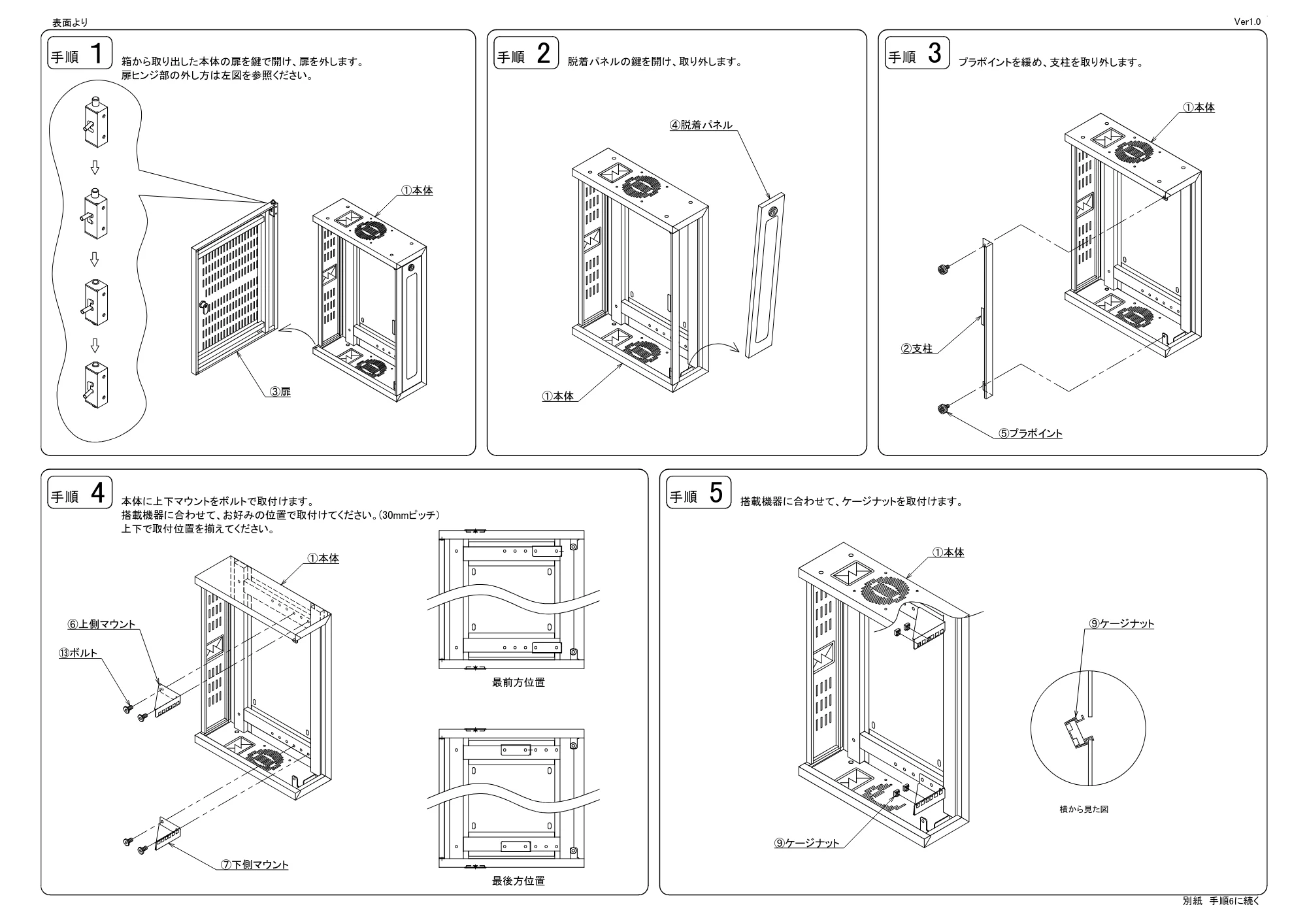 サンワサプライ CP-HB422ULGY / CP-HB652ULGY 組立説明書 — モデル — 原本ページ — 2ページ