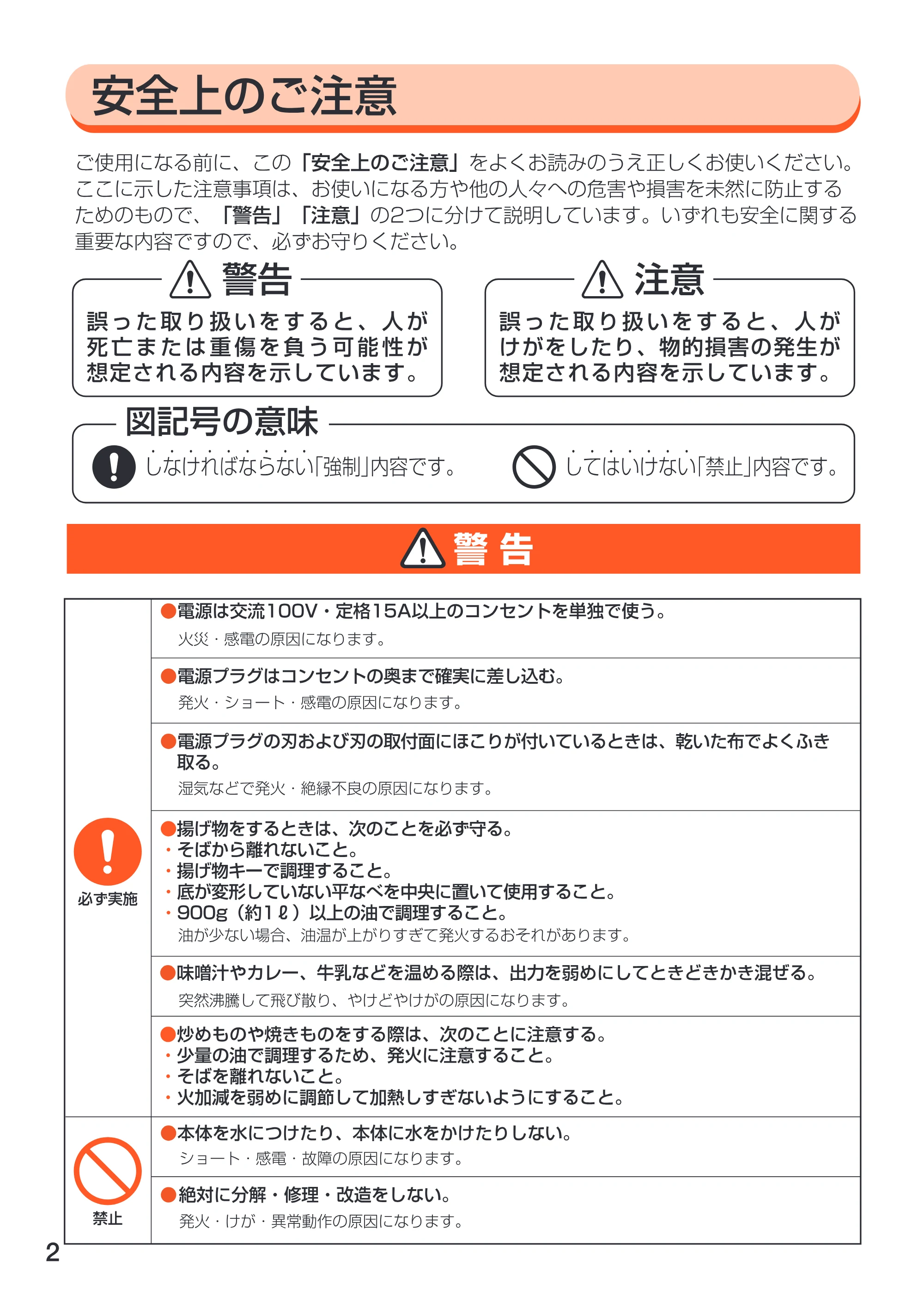 アイリスオーヤマ EIH-14 取扱説明書 — EIH14_02 [Converted] — 原本ページ — 2ページ