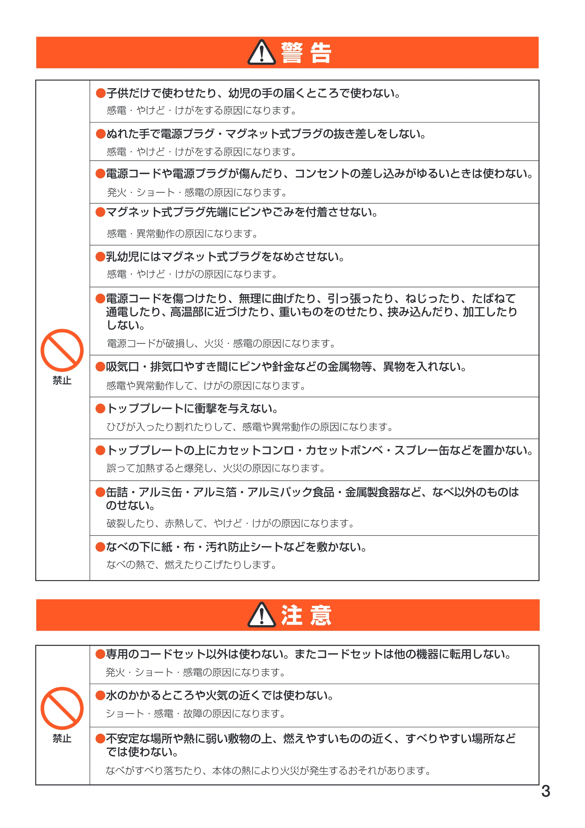 アイリスオーヤマ EIH-14 取扱説明書 — EIH14_03 [Converted] — 原本ページ — 3ページ