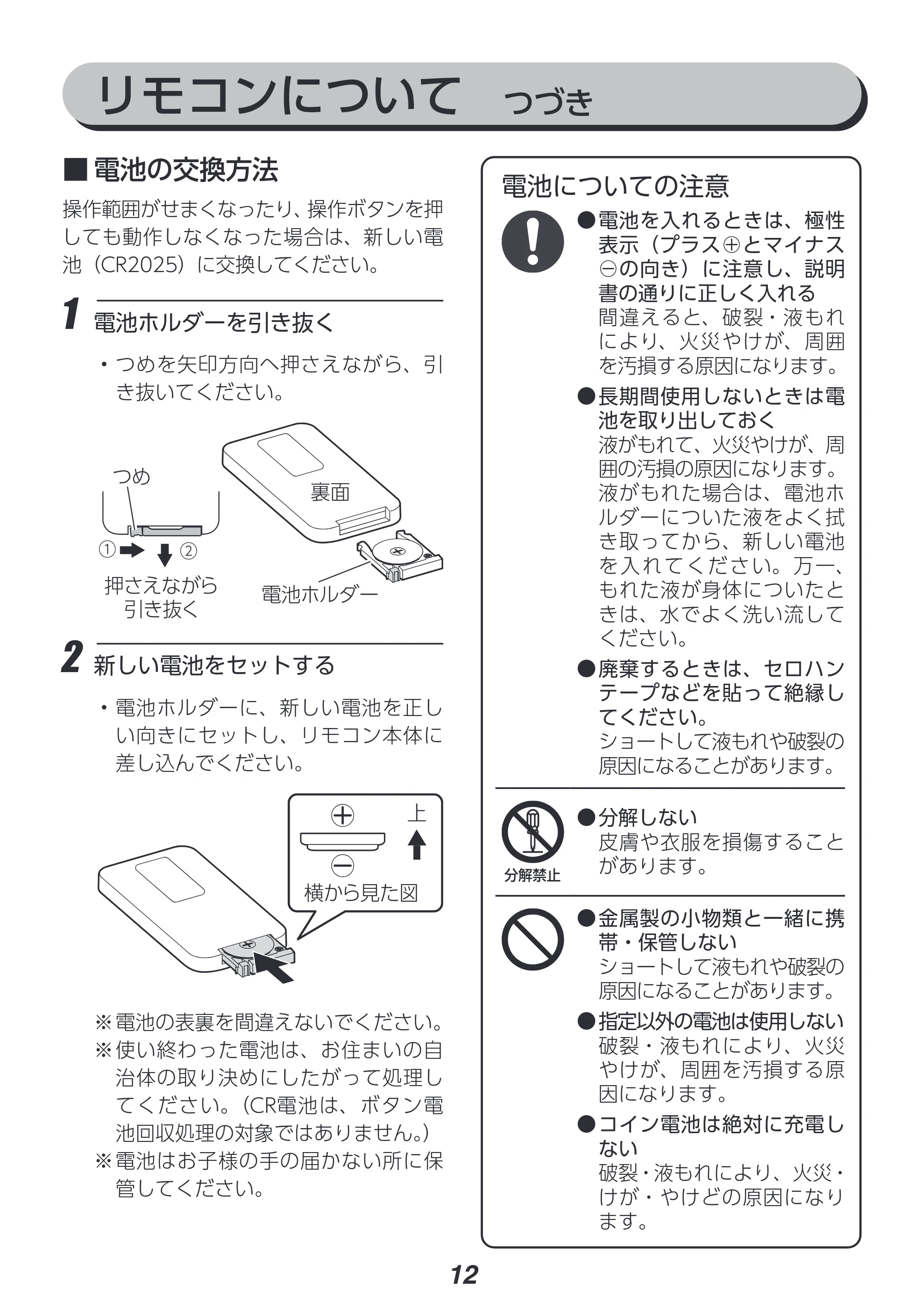 アイリスオーヤマ KHM-HBU501 取扱説明書 — 原本ページ — 12ページ