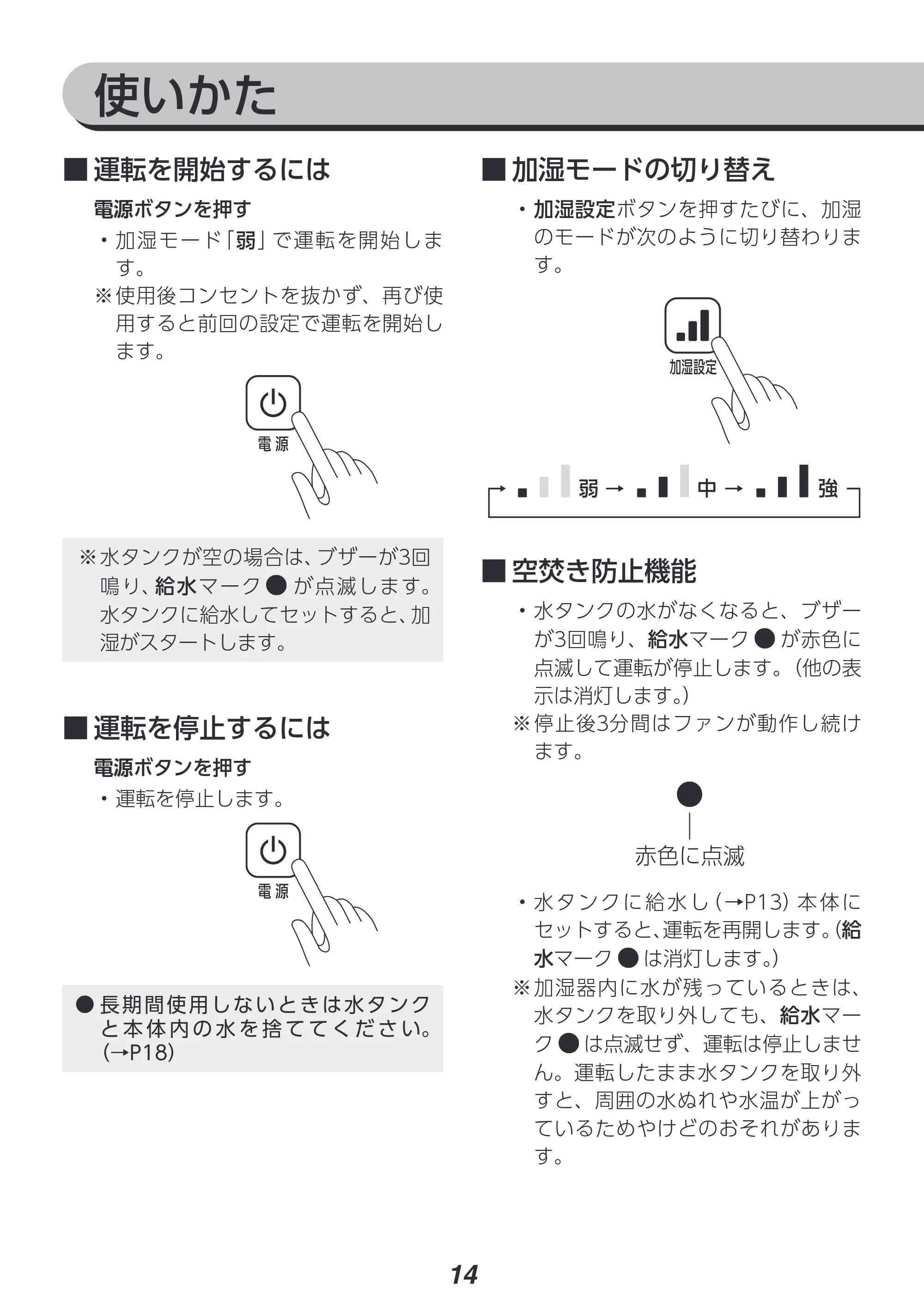 アイリスオーヤマ KHM-HBU501 取扱説明書 — 原本ページ — 14ページ