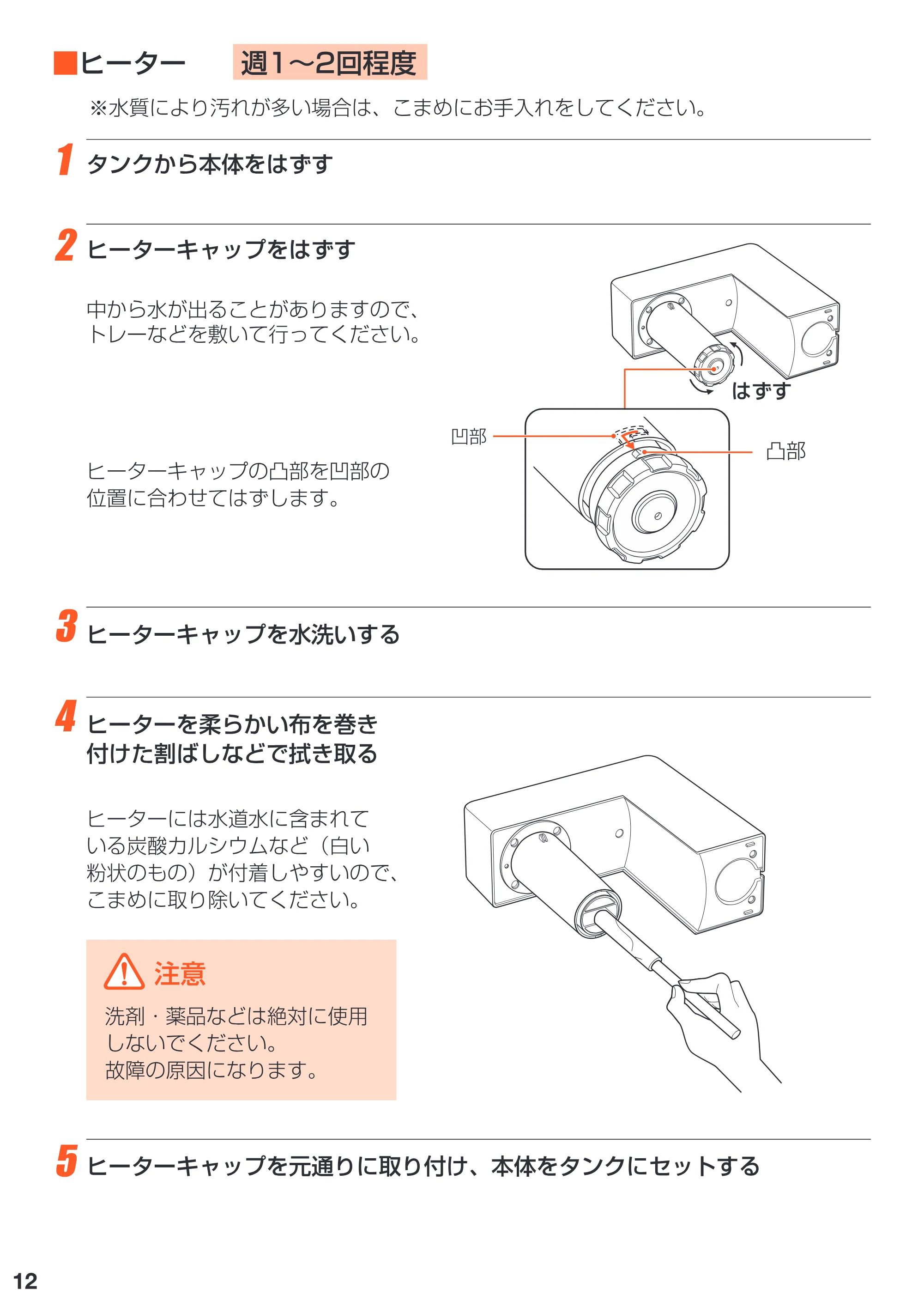 アイリスオーヤマ SHM-100B 取扱説明書 — 原本ページ — 12ページ
