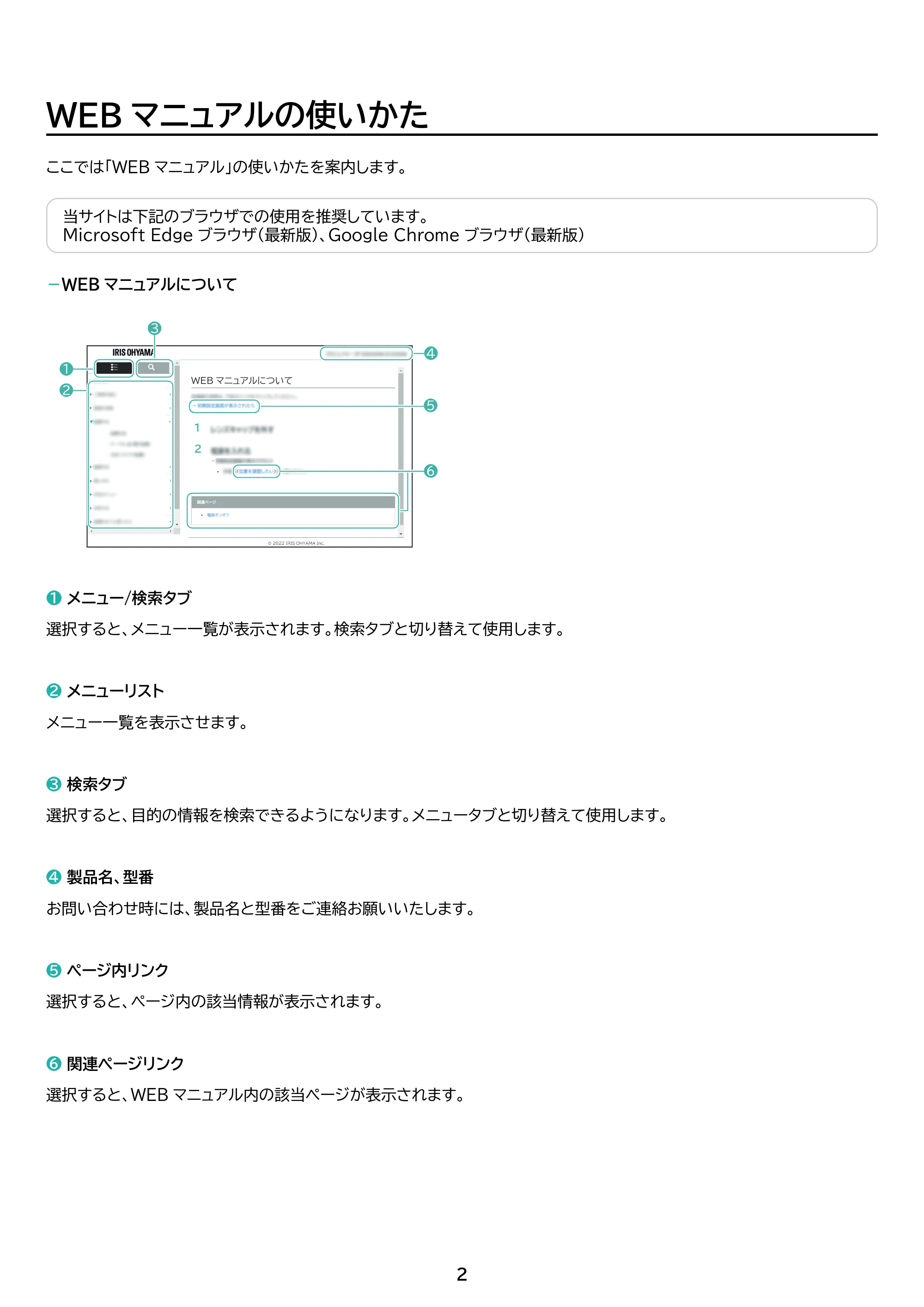 アイリスオーヤマ KFK-302 取扱説明書 — 原本ページ — 2ページ