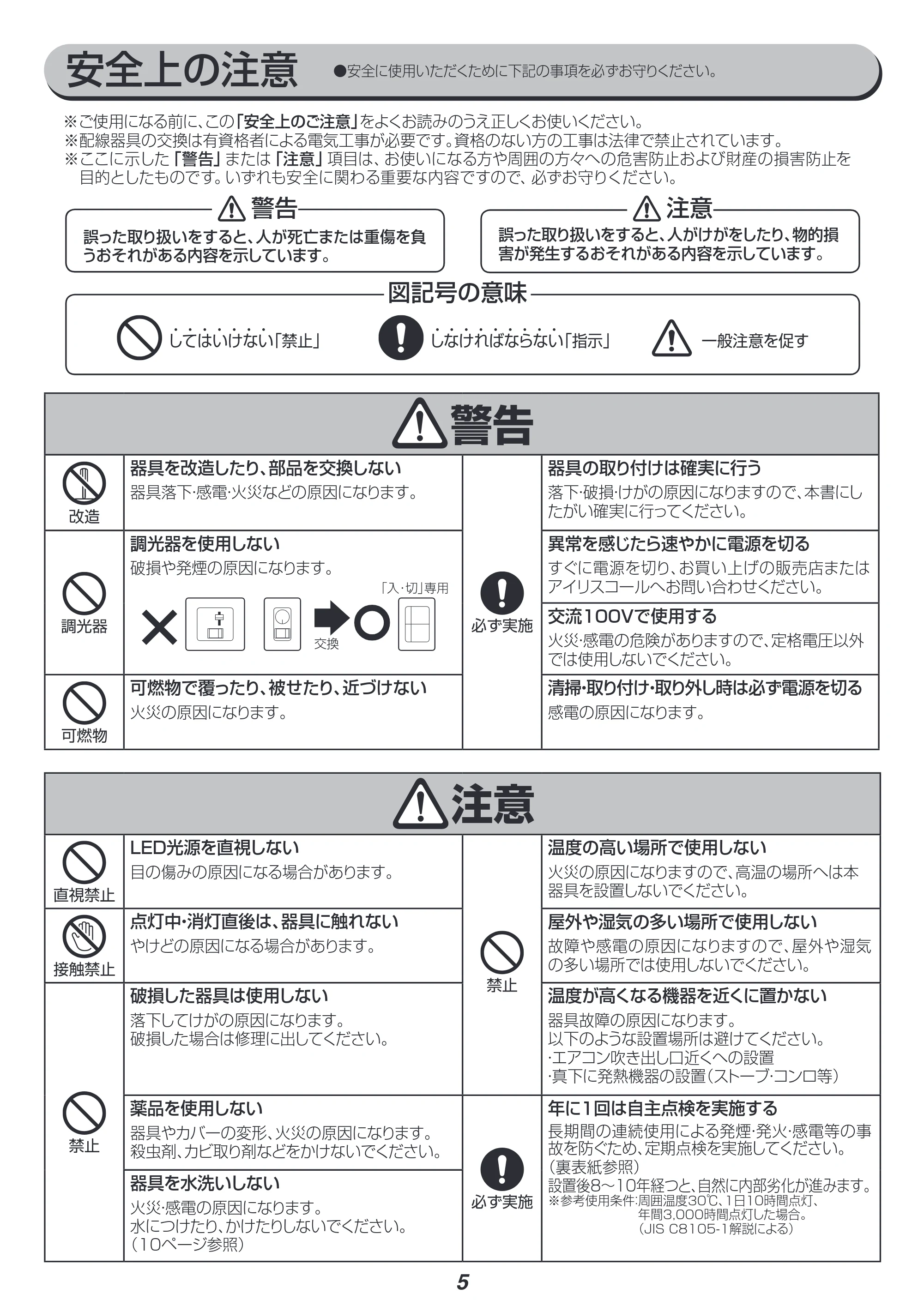 アイリスオーヤマ PLM8DL / DL-KYA 取扱説明書 — 原本ページ — 5ページ