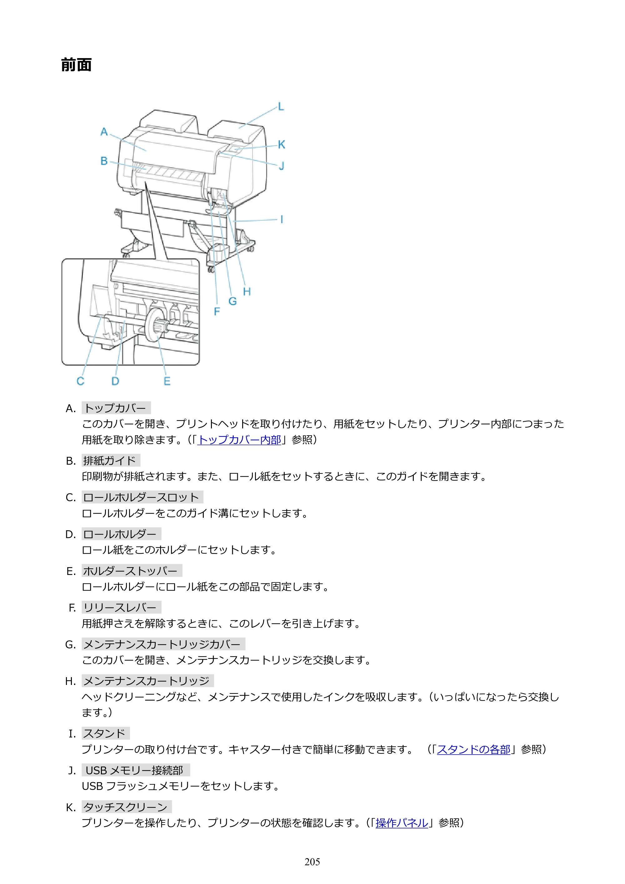 キヤノン PRO-2000 imagePROGRAF PRO-2000 （PDF） 電子マニュアル （Windows版） 2021年7月1日掲載（PDF：15.4MB） — 前面 — 原本ページ — 205ページ