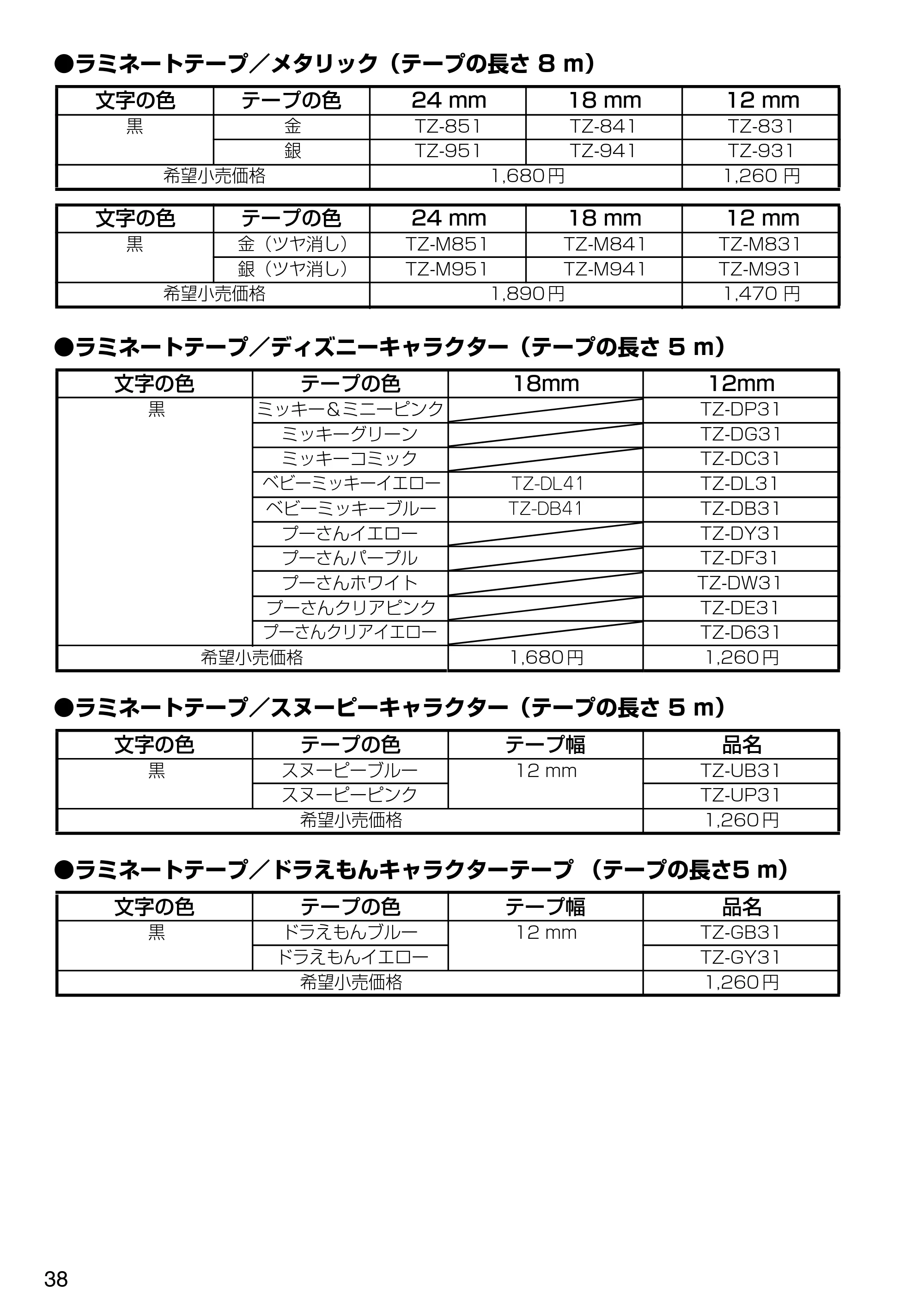 ブラザー PT-1500pc クイックリファレンスガイド — 原本ページ — 44ページ