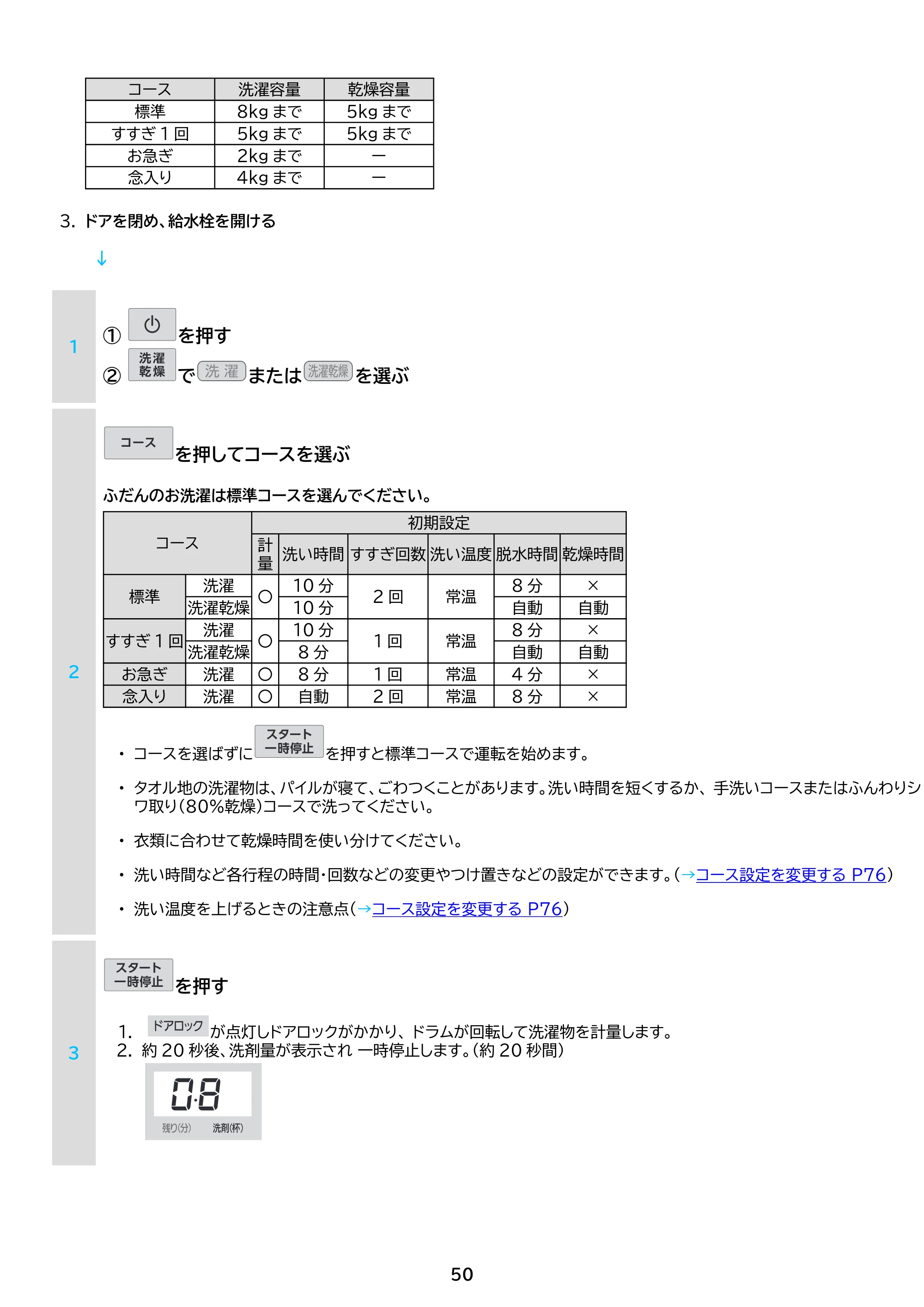 アイリスオーヤマ CDK852-W 取扱説明書 — 原本ページ — 50ページ