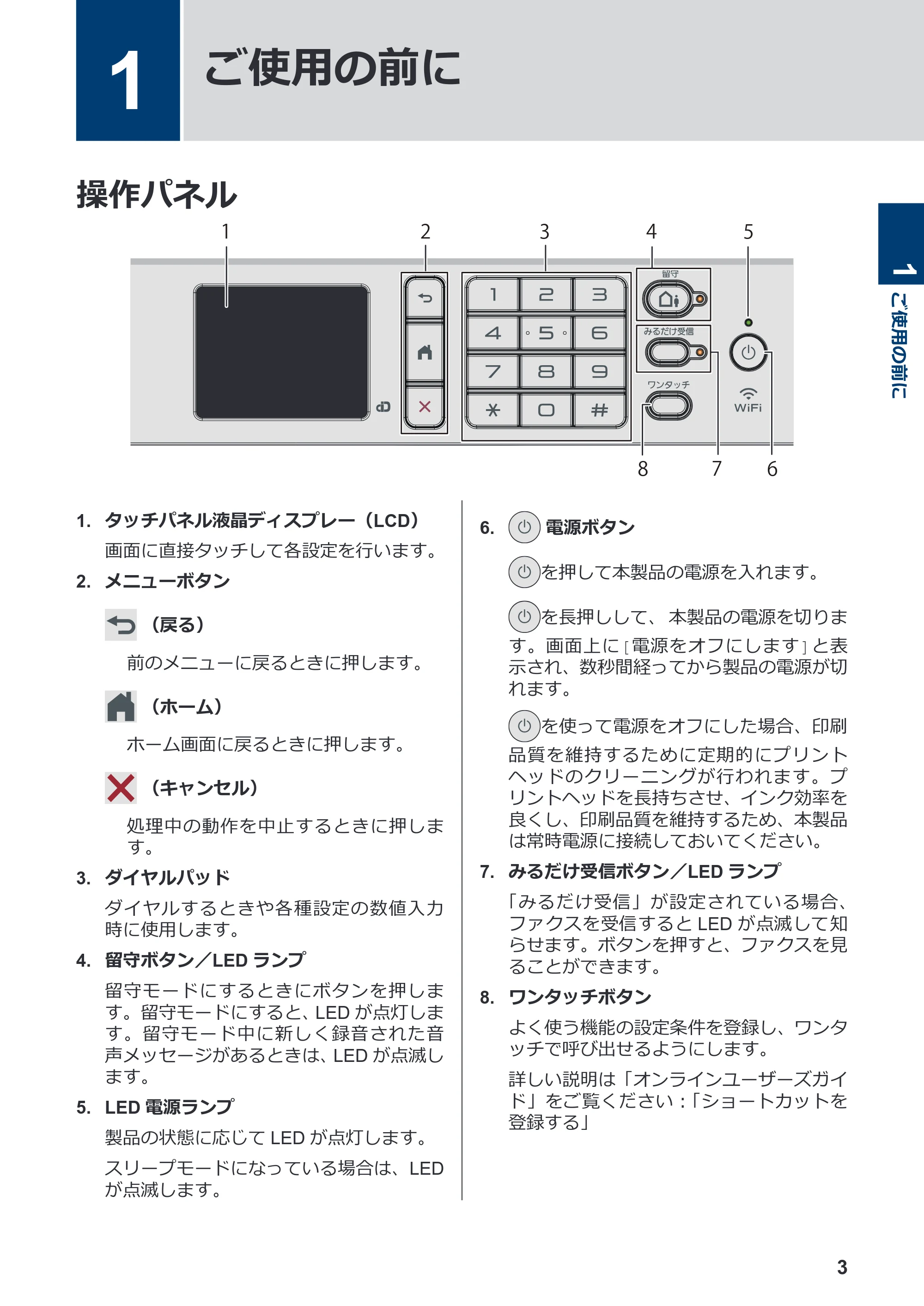 ブラザー MFC-J4940DN かんたん操作ガイド — 1 ご使用の前に — 原本ページ — 4ページ