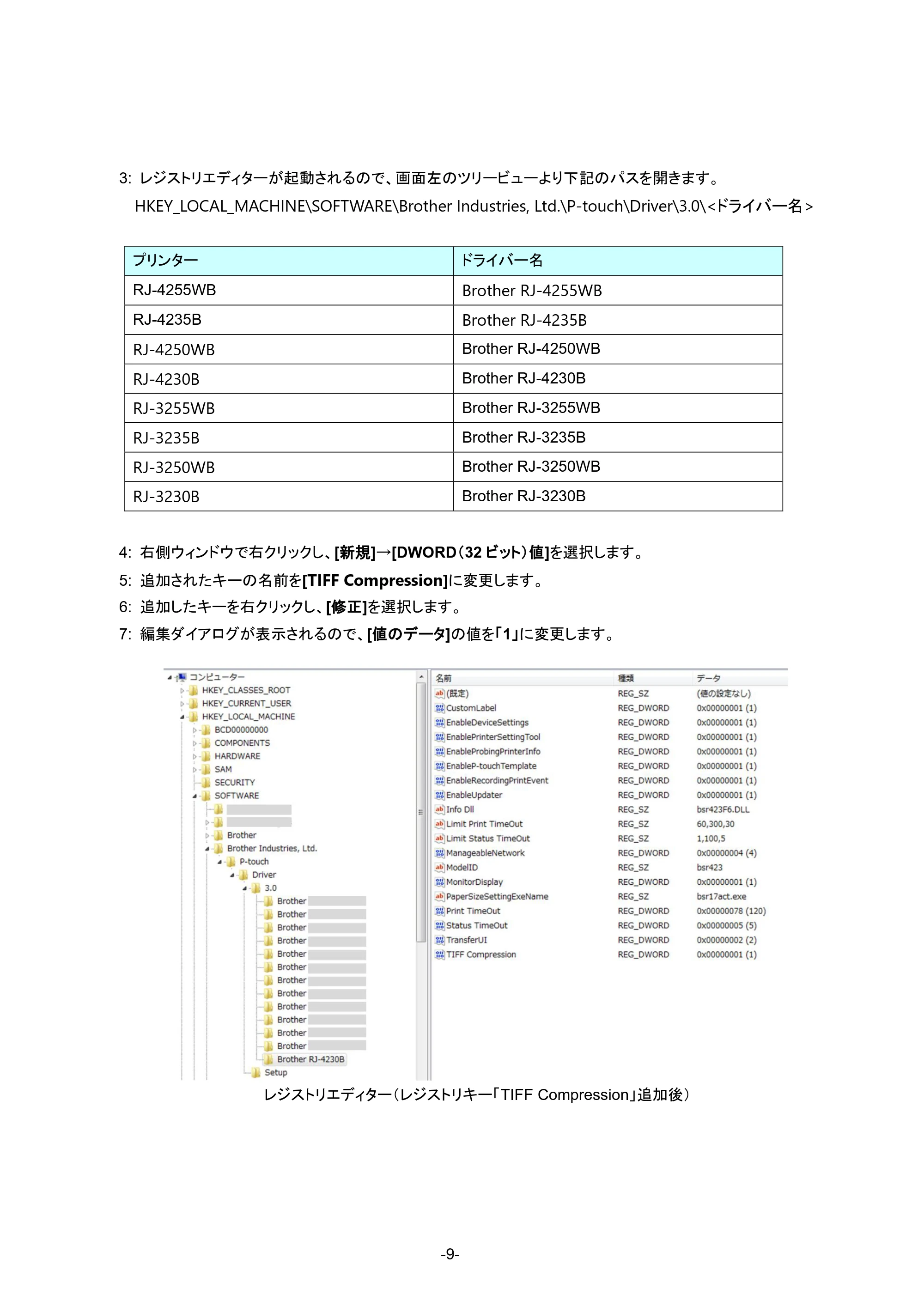 ブラザー RJ-4230B / RJ-4250WB / RJ-3050 ラスターコマンドリファレンス — 4.3.1 解像度 — 原本ページ — 15ページ