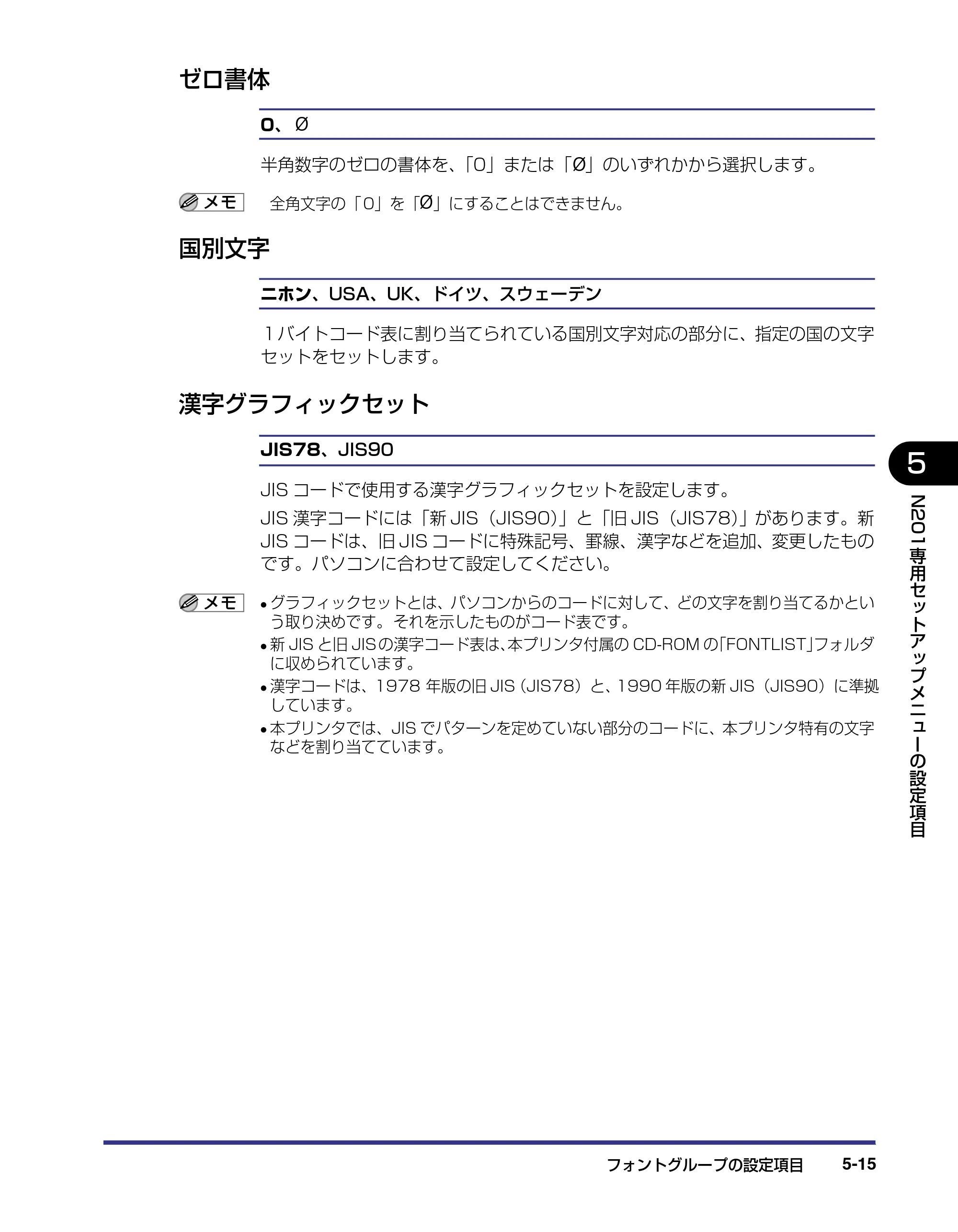 キヤノン LBP-1820/1620 LIPS機能ガイド 2006年5月25日更新 （PDF形式／2.55Mバイト） — ゼロ書体 — 原本ページ — 117ページ