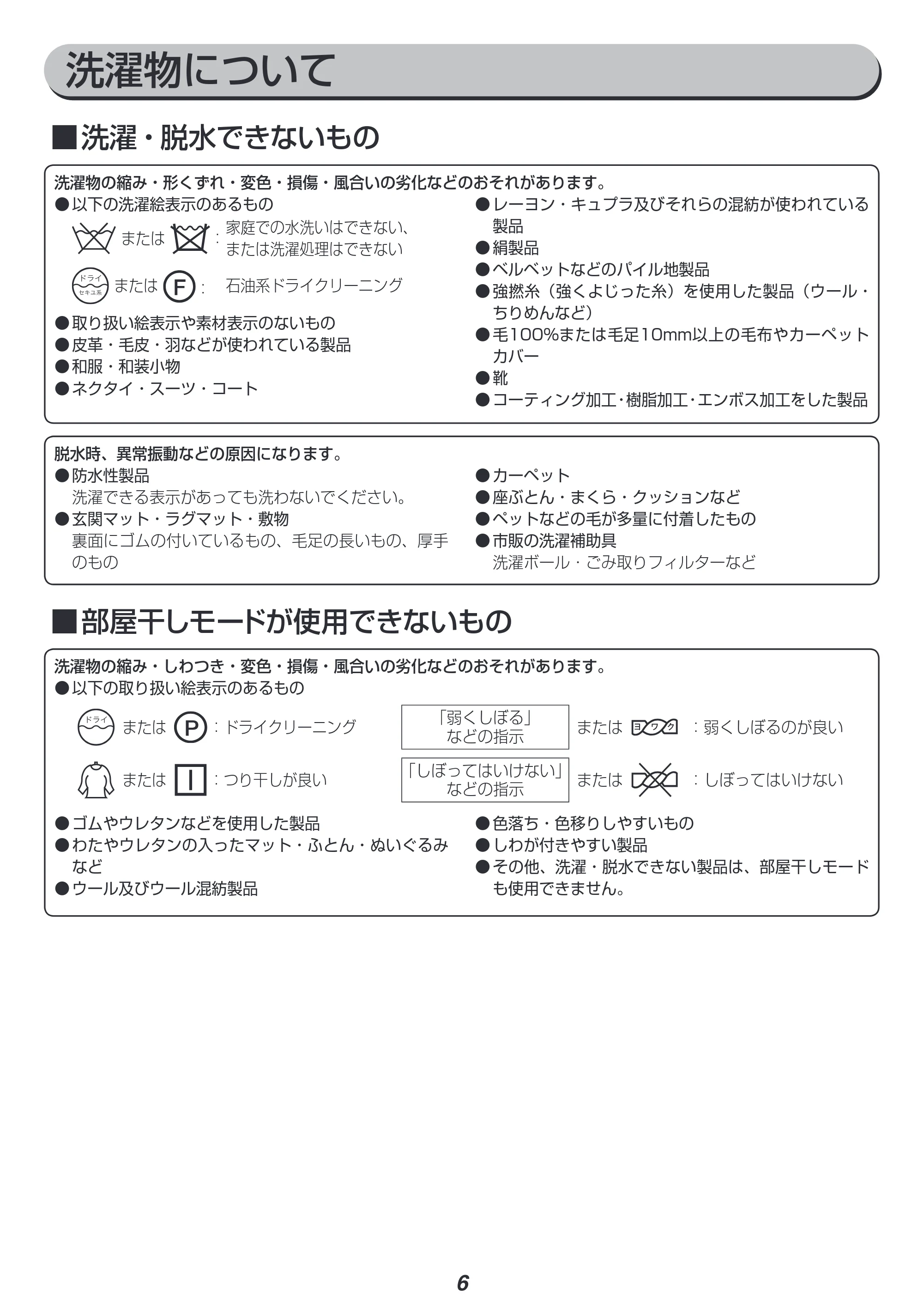 アイリスオーヤマ IAW-T502E-WPG 取扱説明書 — 原本ページ — 6ページ