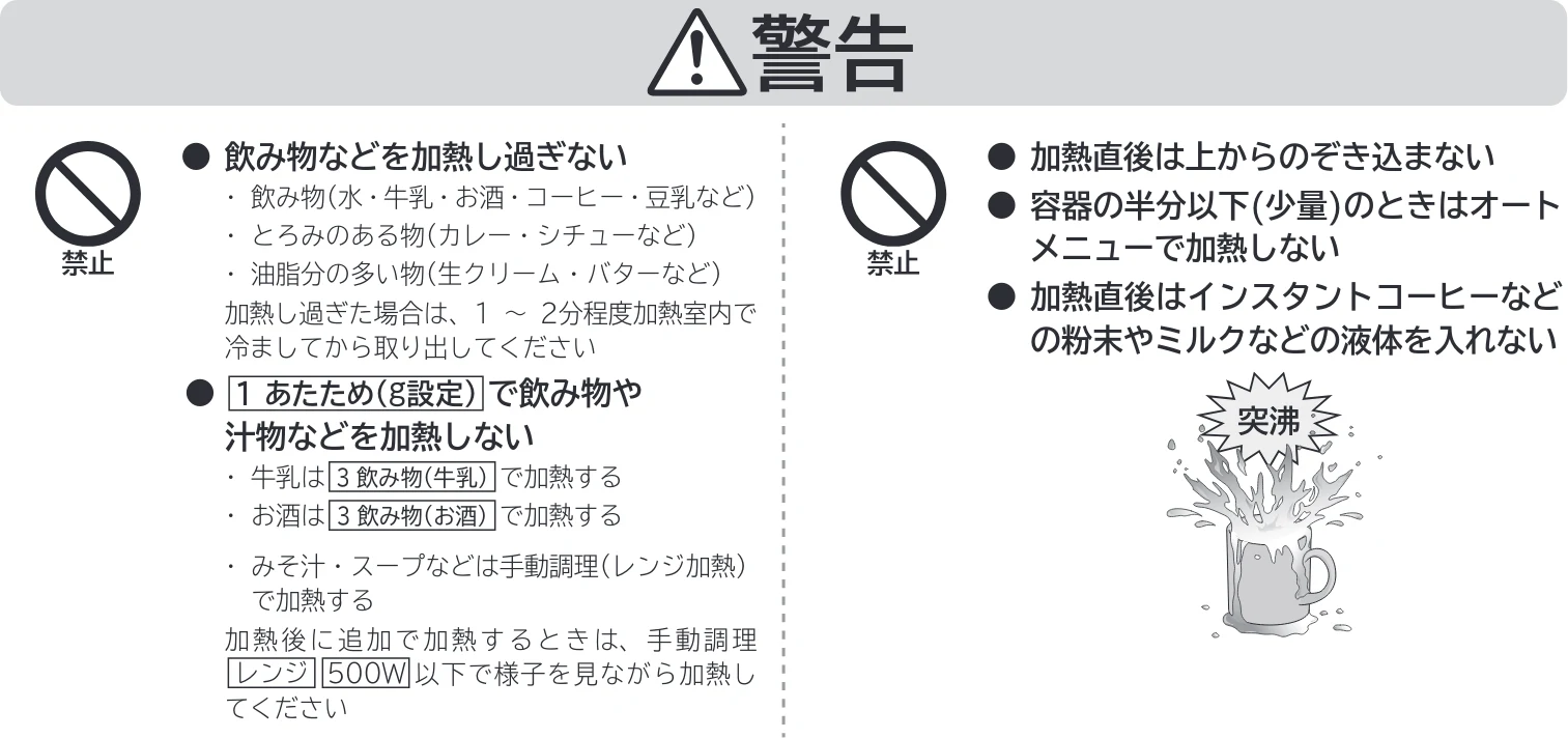 日立 MRO-F18D 取扱説明書 — 安全上のご注意(つづき) — 図版 10-1 — 10ページ