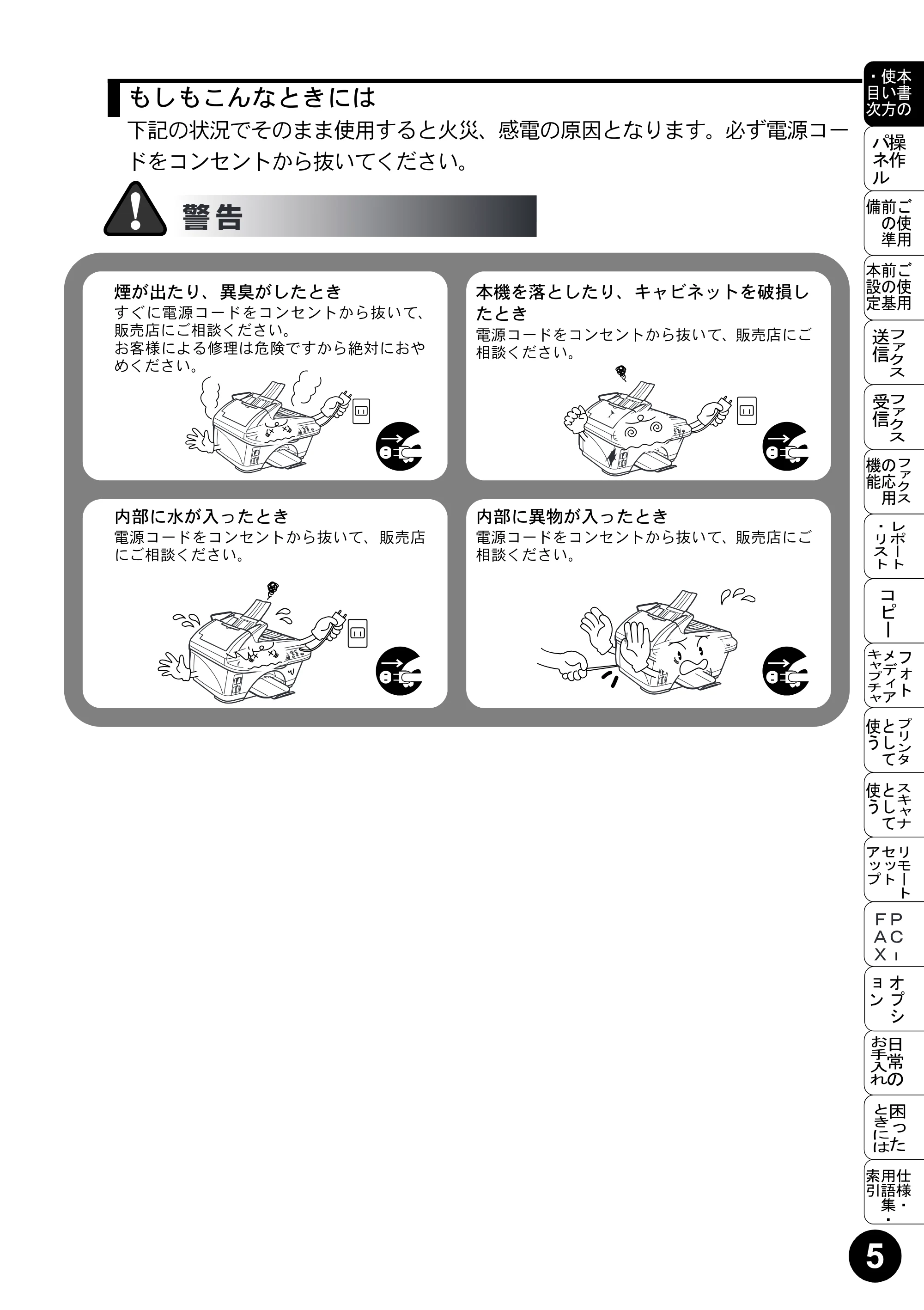 ブラザー MFC-5200J 取扱説明書（本体） — 原本ページ — 7ページ