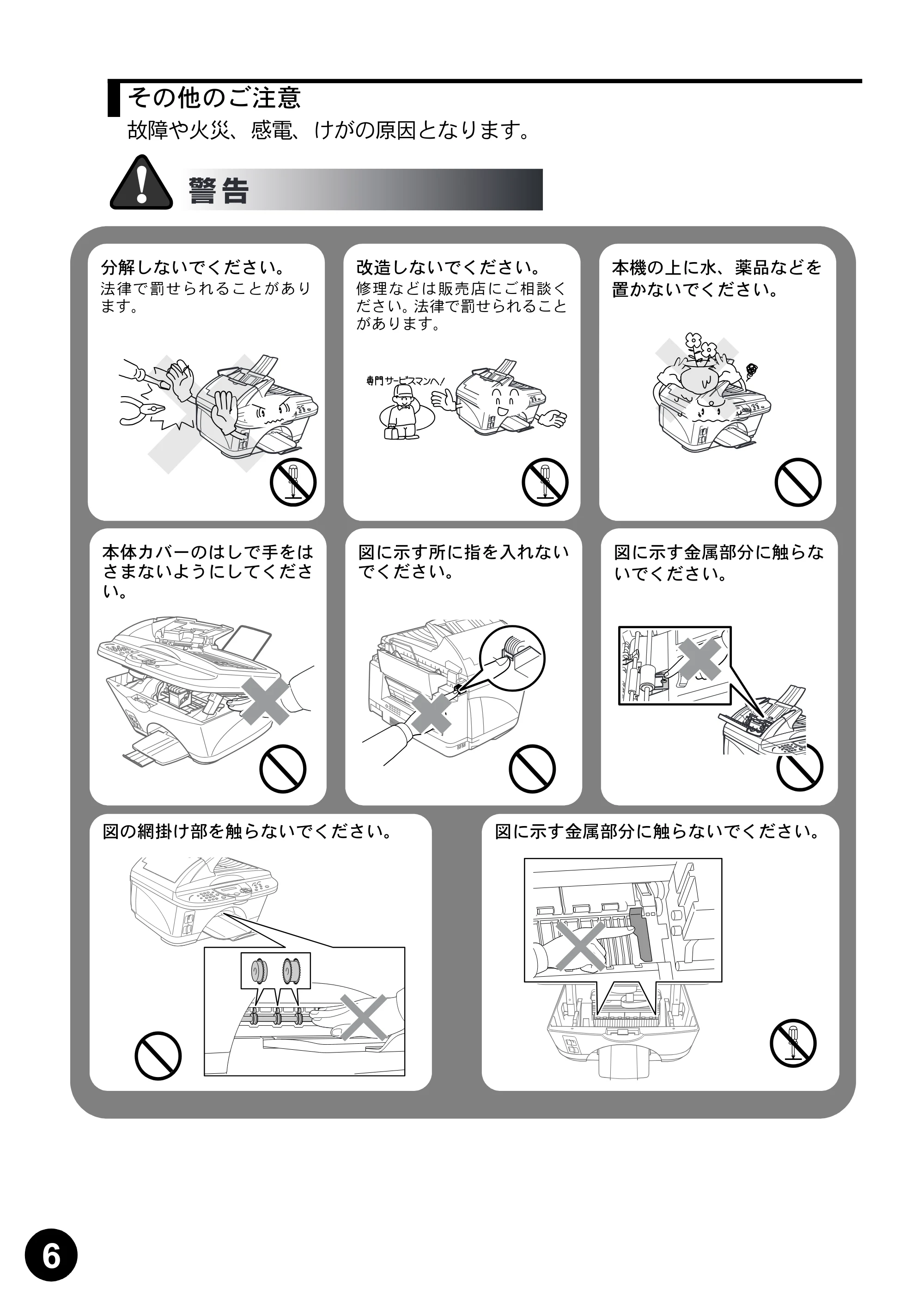 ブラザー MFC-5200J 取扱説明書（本体） — 原本ページ — 8ページ