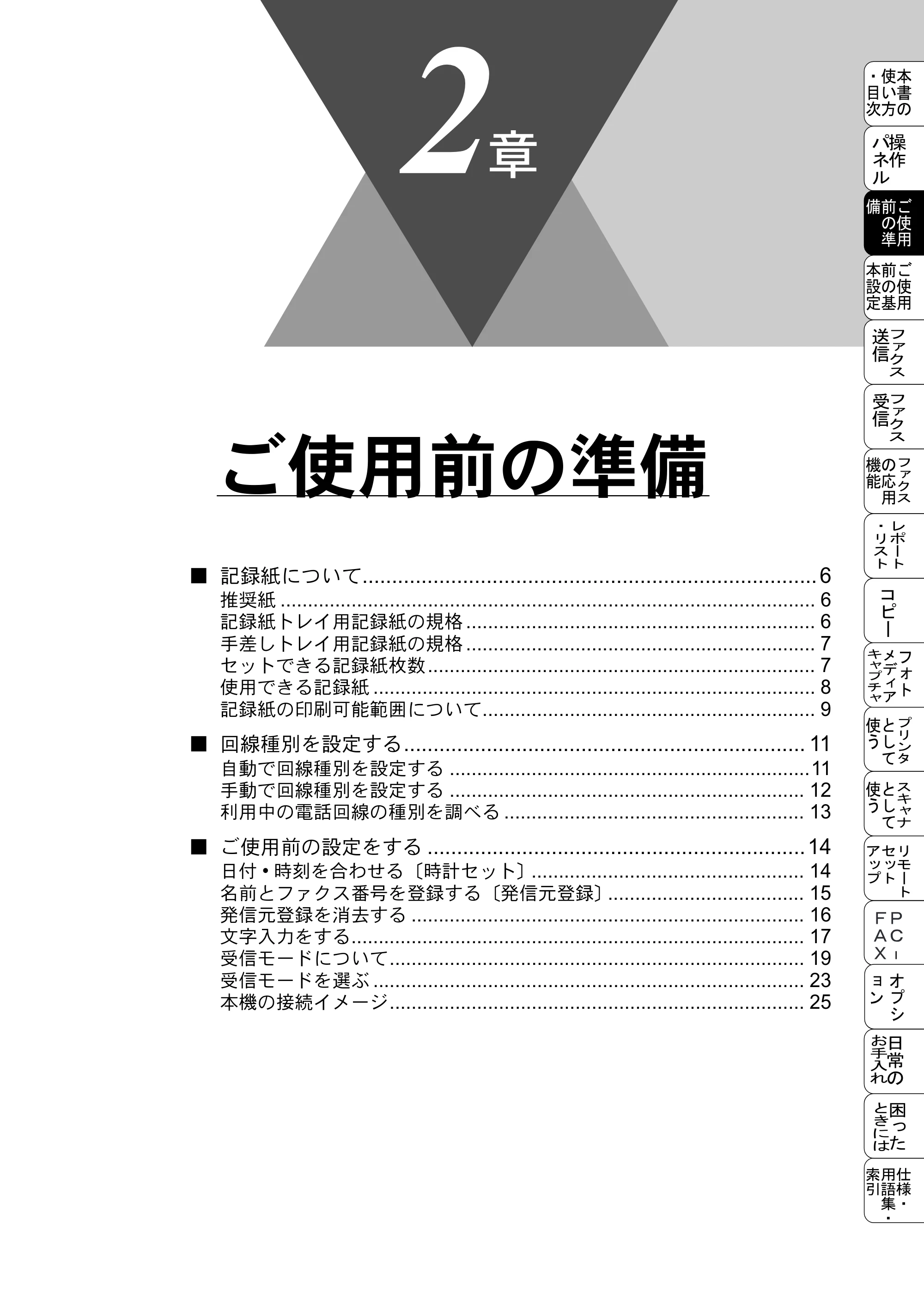 ブラザー MFC-5200J 取扱説明書（本体） — ご使用前の準備 — 原本ページ — 31ページ