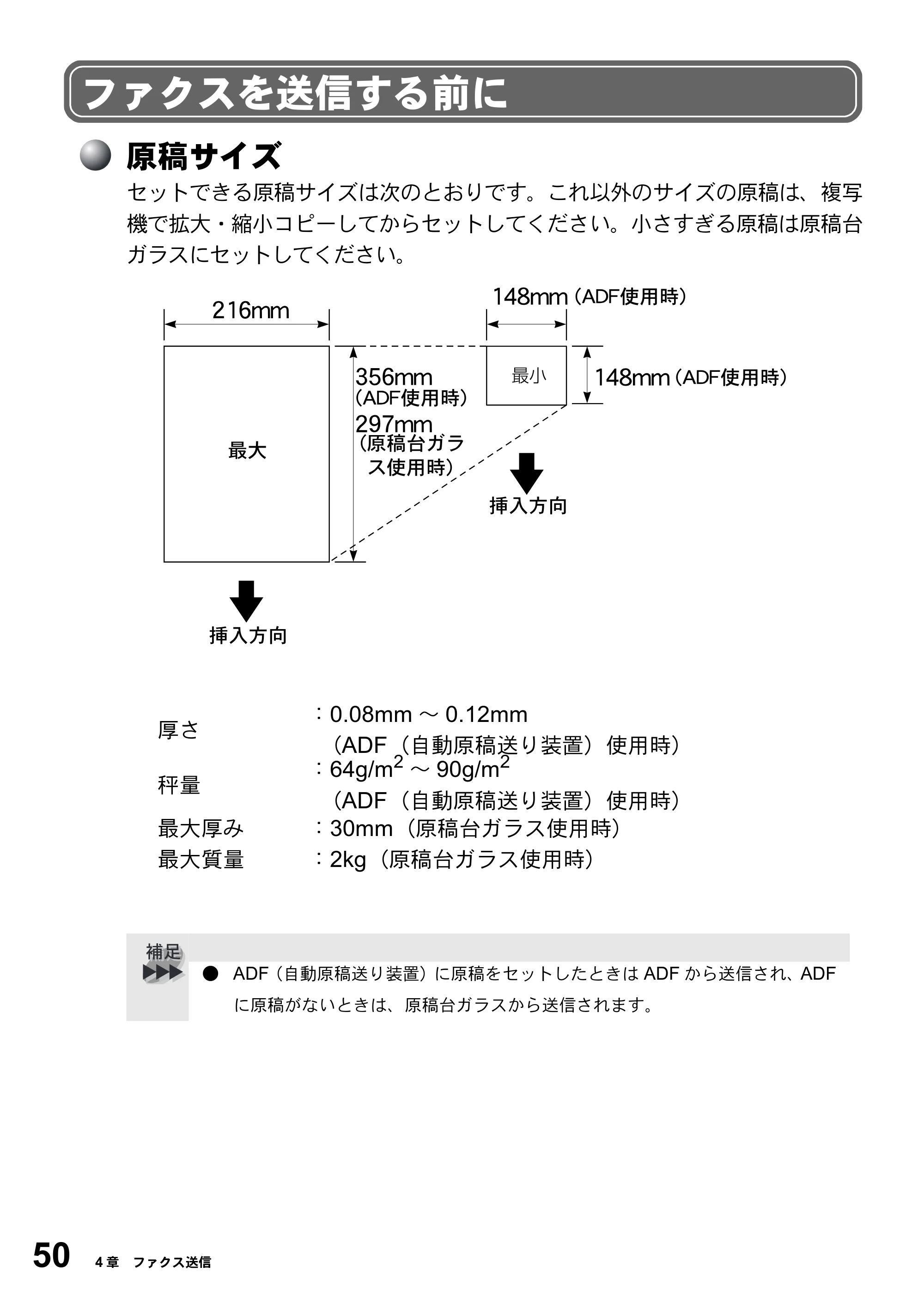 ブラザー MFC-5200J 取扱説明書（本体） — ファクスを送信する前に — 原本ページ — 76ページ