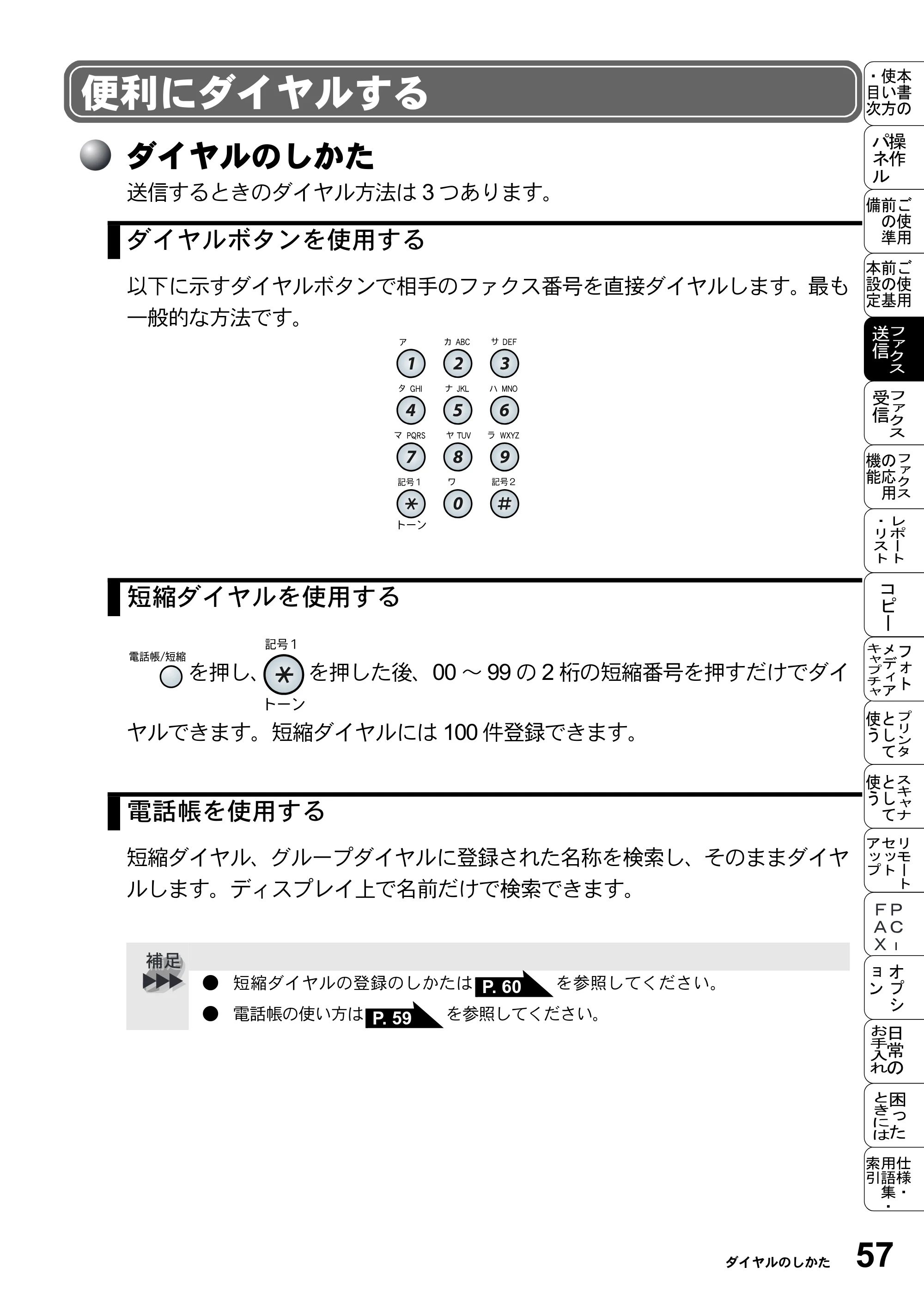 ブラザー MFC-5200J 取扱説明書（本体） — 便利にダイヤルする — 原本ページ — 83ページ