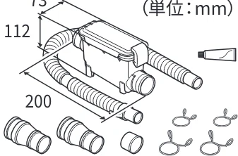 日立 BW-V70P / BW-V70PE6 / BW-G70P 据付説明書 — 洗濯機用トレー、防水パン、設置台 — 図版 5-1 — 5ページ