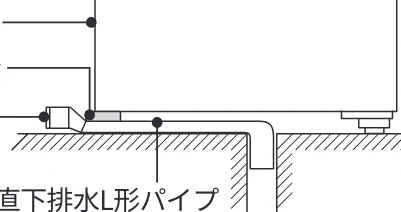 日立 BW-V70P / BW-V70PE6 / BW-G70P 据付説明書 — 本体の下に排水口がある場合 — 図版 10-1 — 10ページ