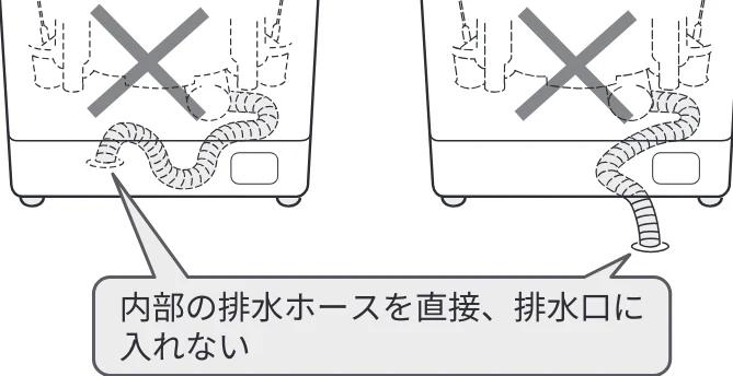 日立 BW-V70P / BW-V70PE6 / BW-G70P 据付説明書 — 本体の下に排水口がある場合 — 図版 10-2 — 10ページ