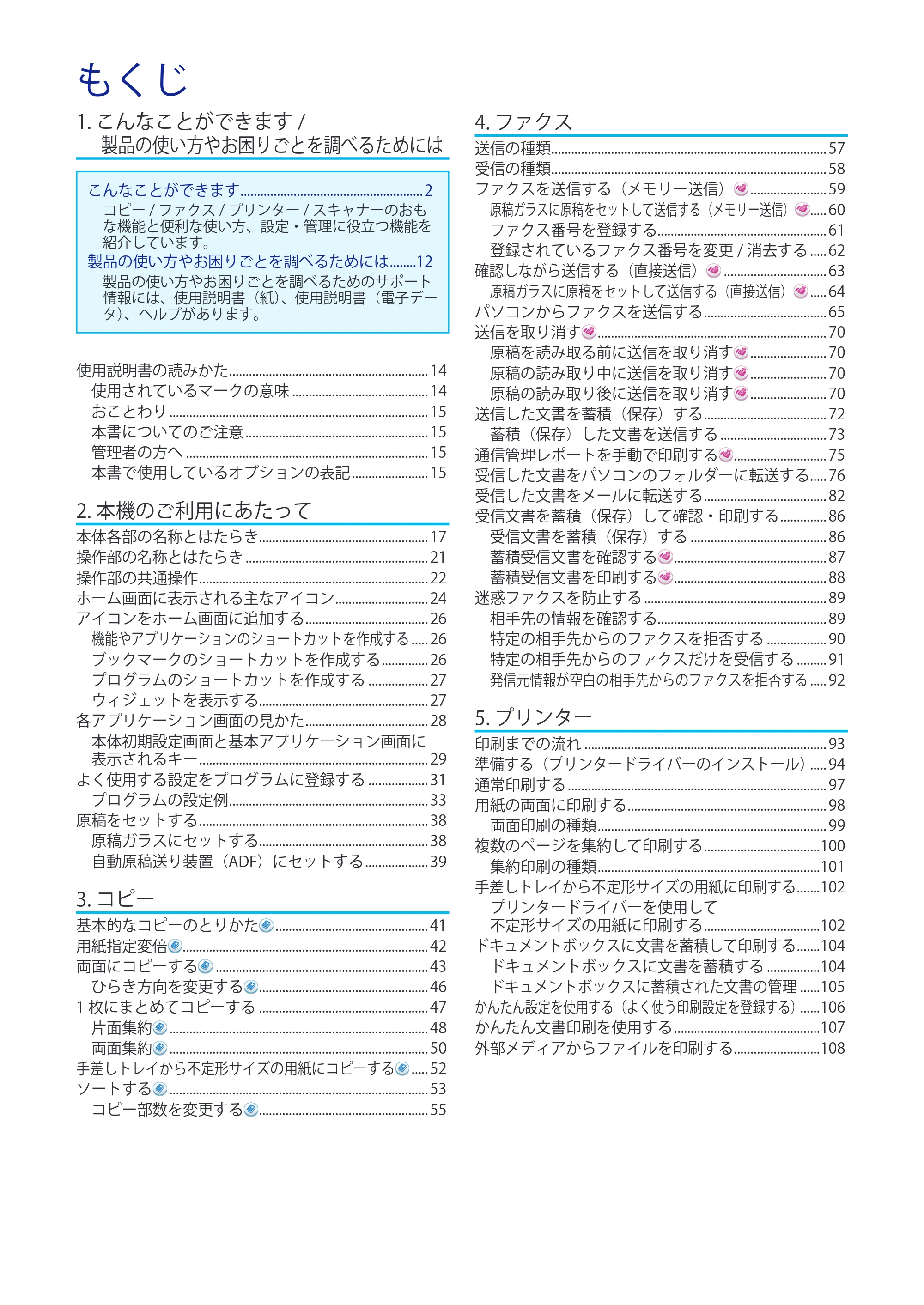キヤノン iR W1040/W1040N ユーザーガイド （PDF形式／12.88Mバイト） — 原本ページ — 2ページ