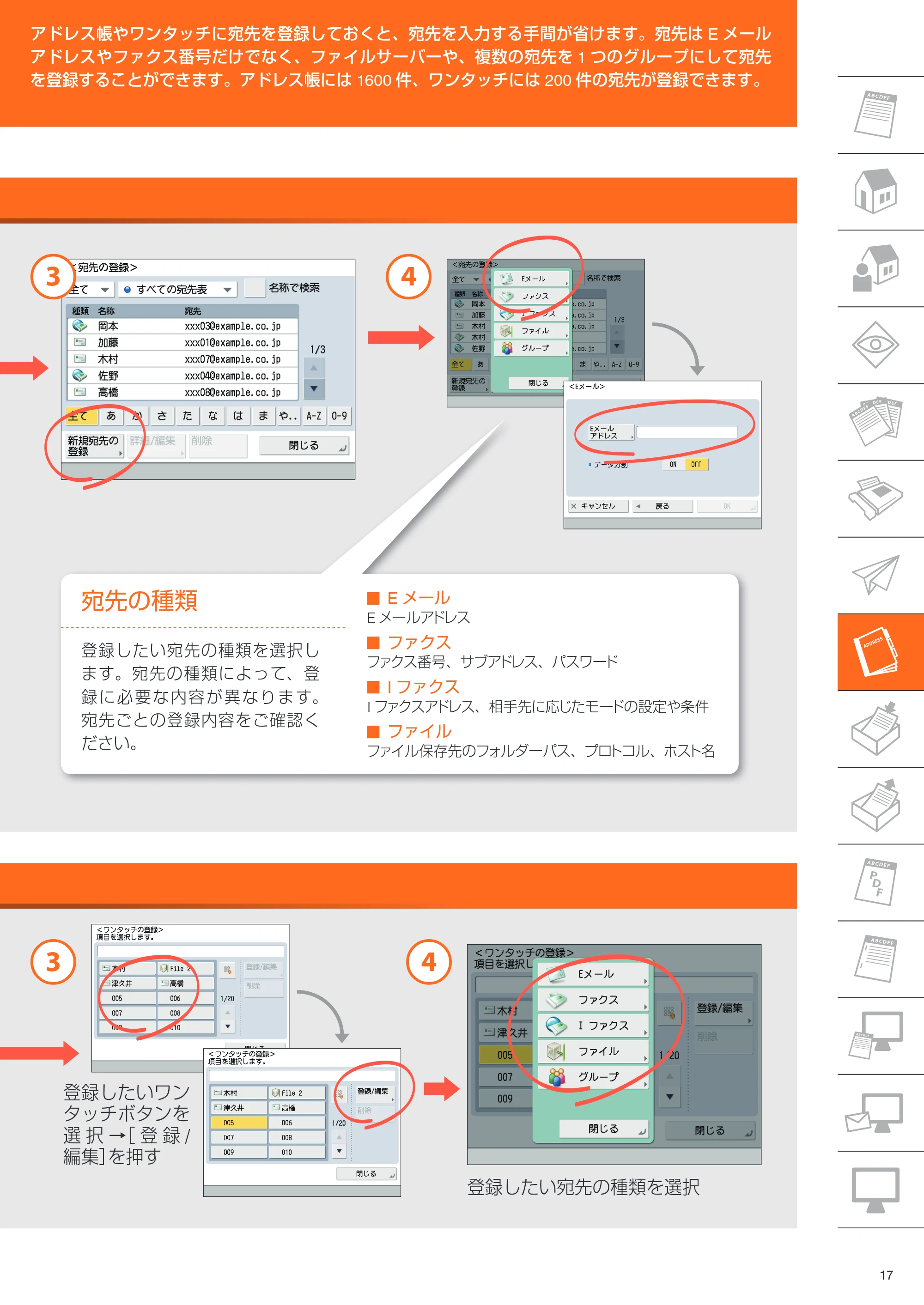 キヤノン imageRUNNER ADVANCE C350F クイック操作ガイド 2014年7月15日更新（PDF：11.40MB） — 原本ページ — 17ページ