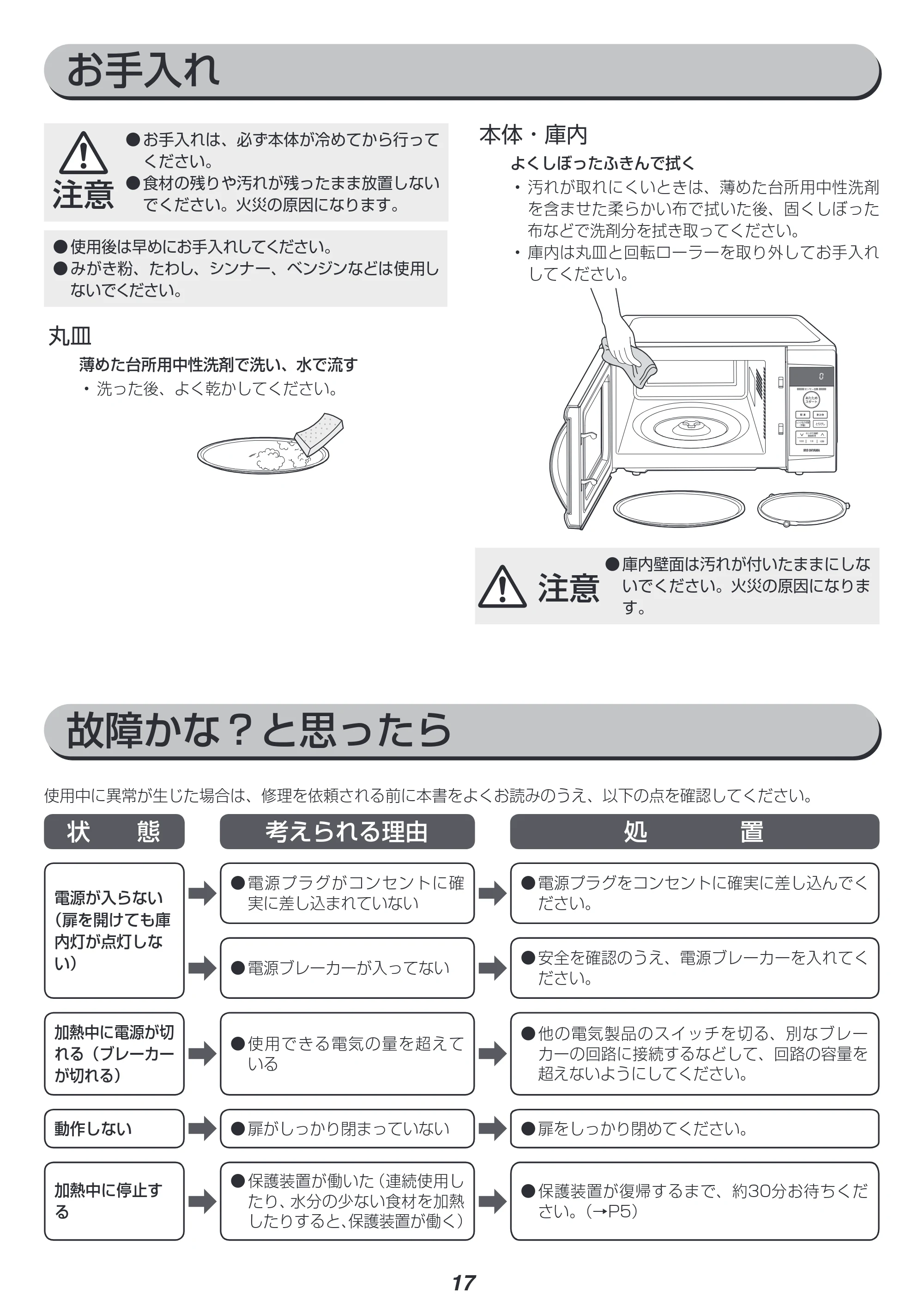アイリスオーヤマ IMB-T2201 取扱説明書 — 原本ページ — 17ページ