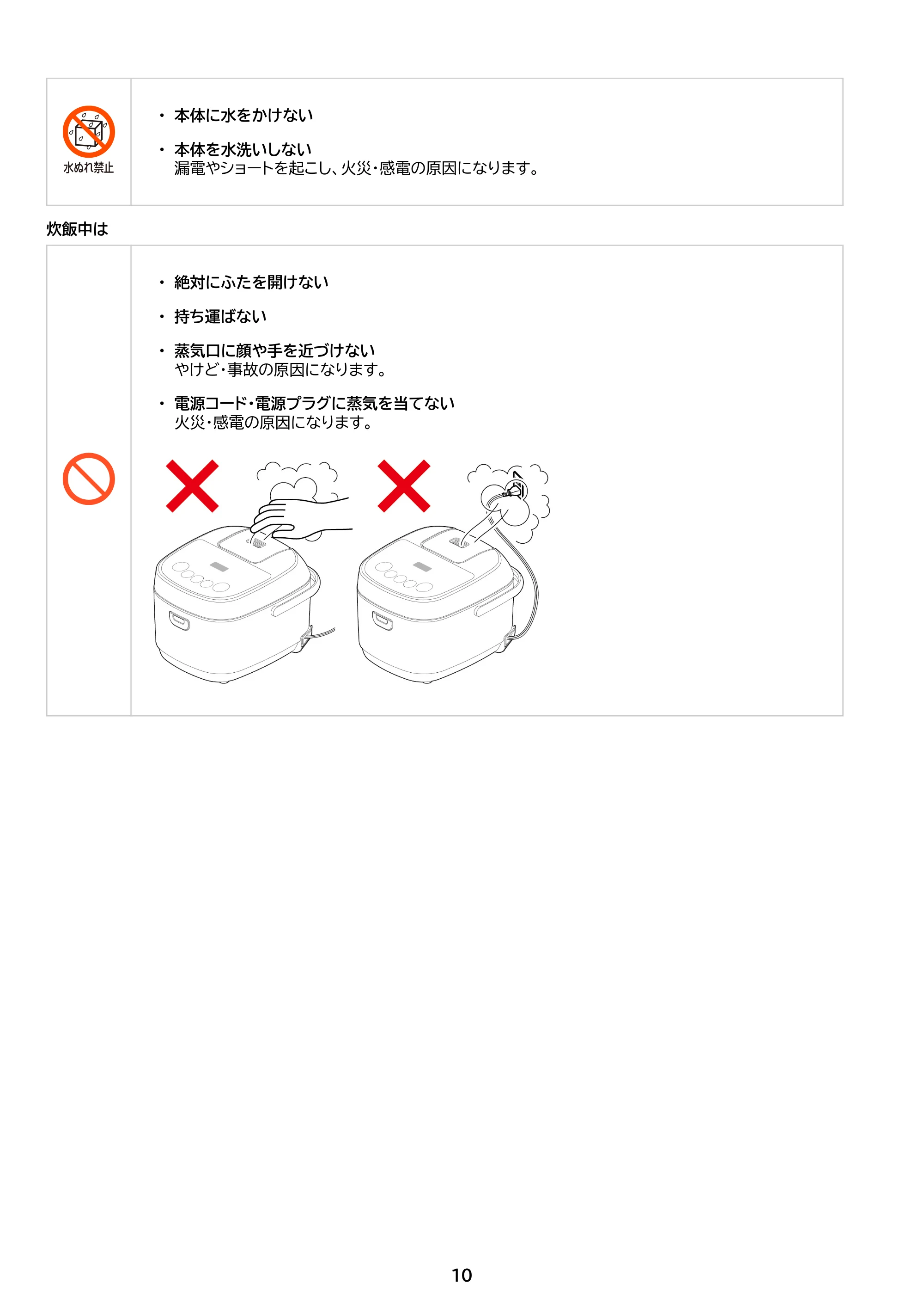 アイリスオーヤマ RC-BMA10 取扱説明書 — 原本ページ — 10ページ