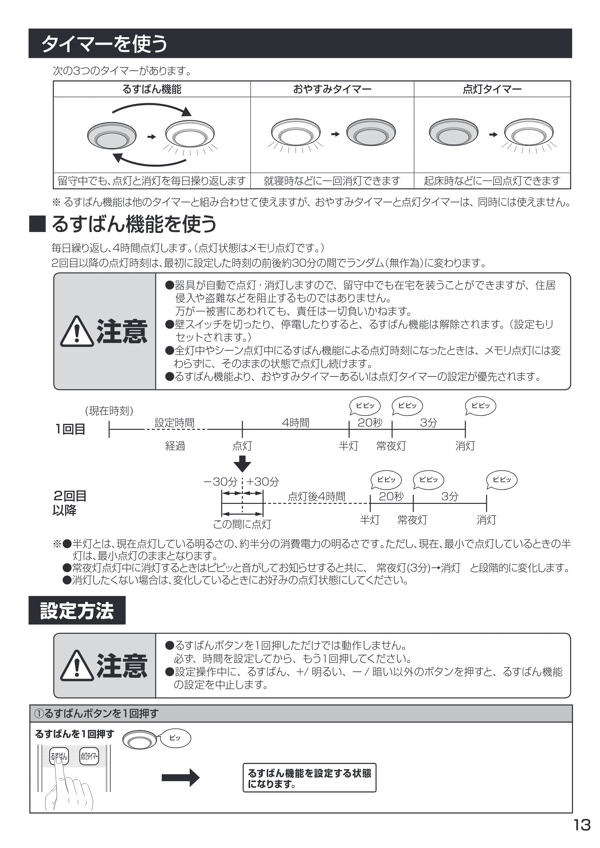 アイリスオーヤマ CL12D-KR 取扱説明書 — 原本ページ — 13ページ