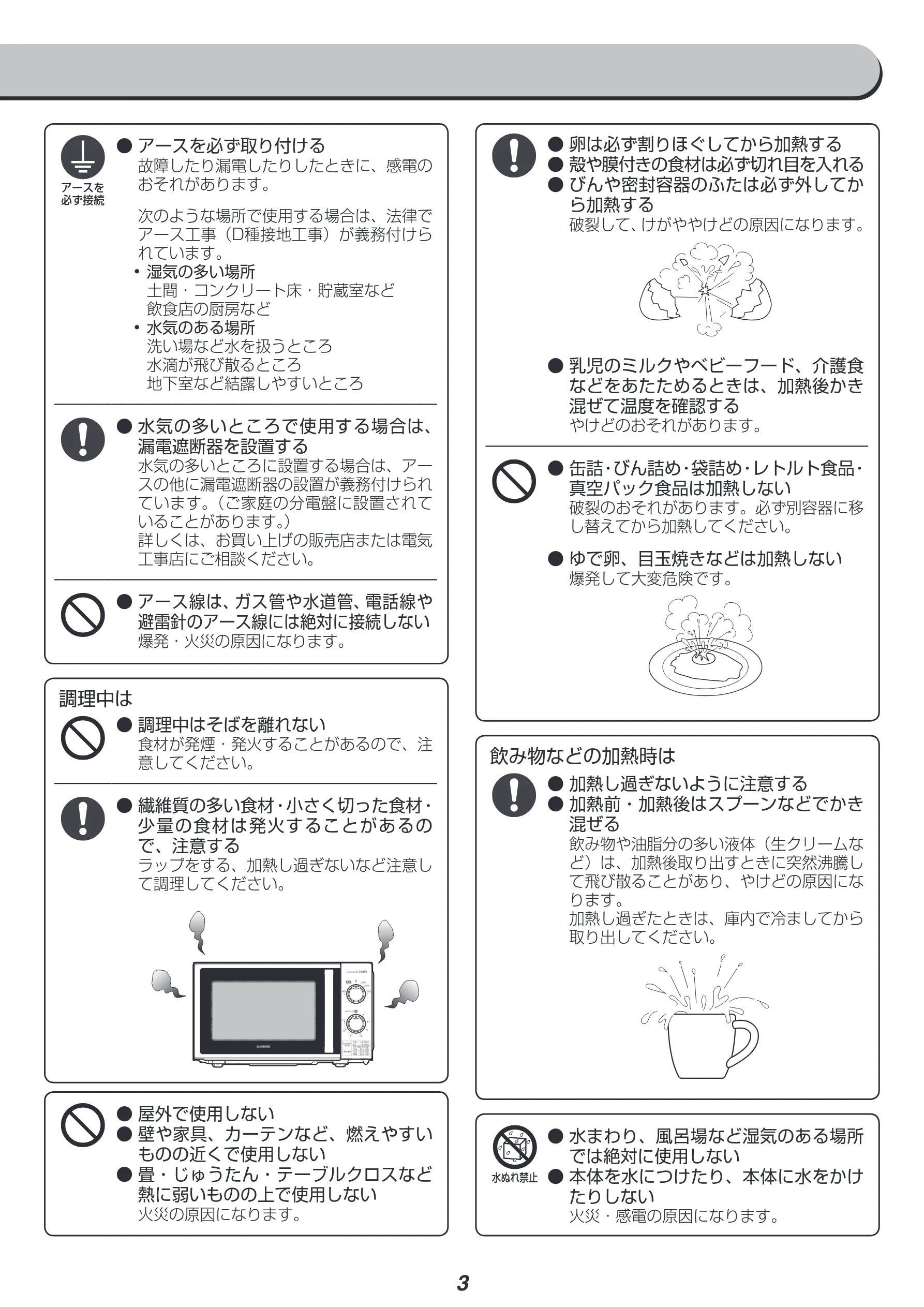 アイリスオーヤマ IMG-T177 取扱説明書 — 図版 3-1 — 3ページ
