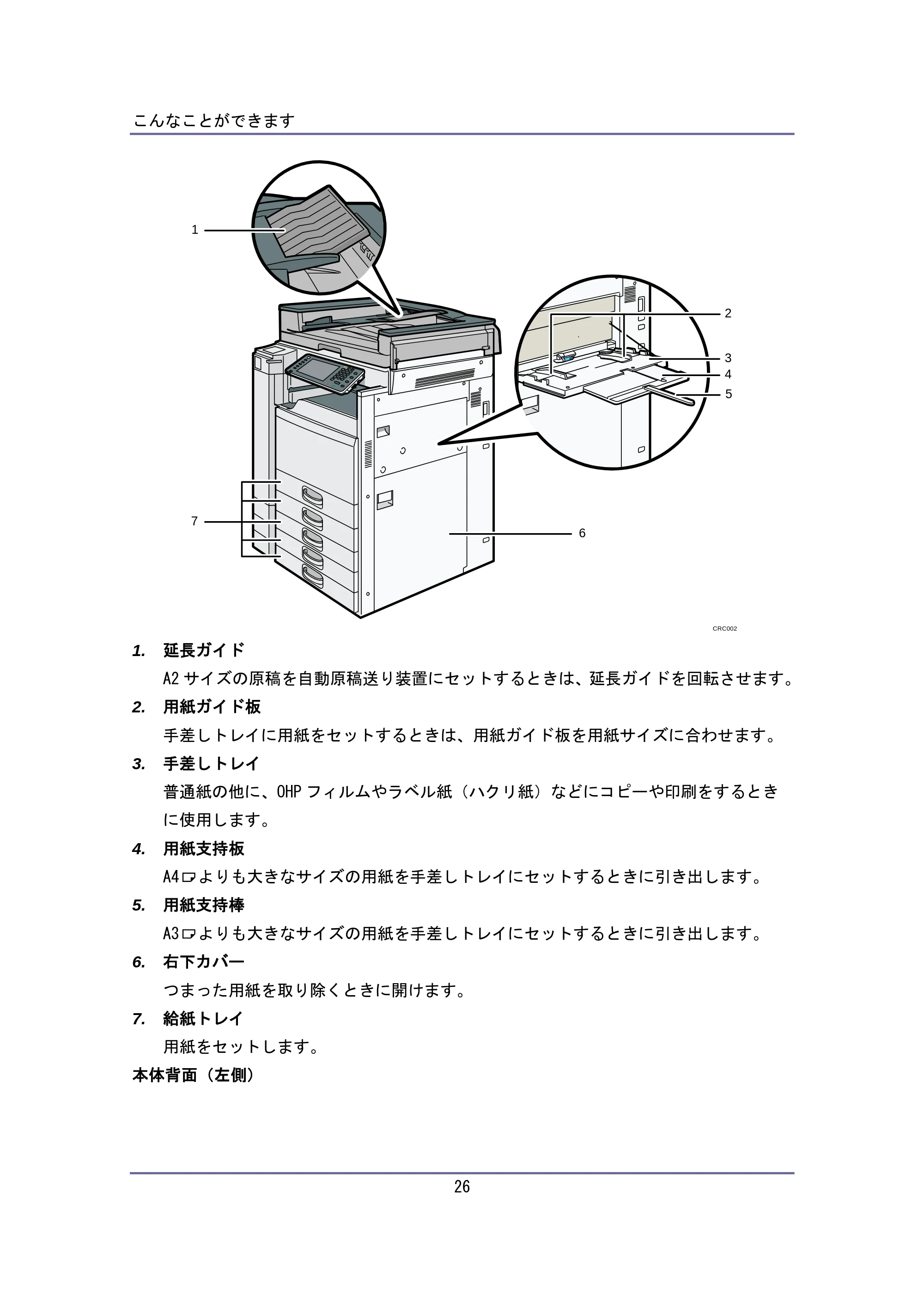 キヤノン iR W940/W940N ユーザーガイド （PDF形式／6.08Mバイト） — 原本ページ — 26ページ