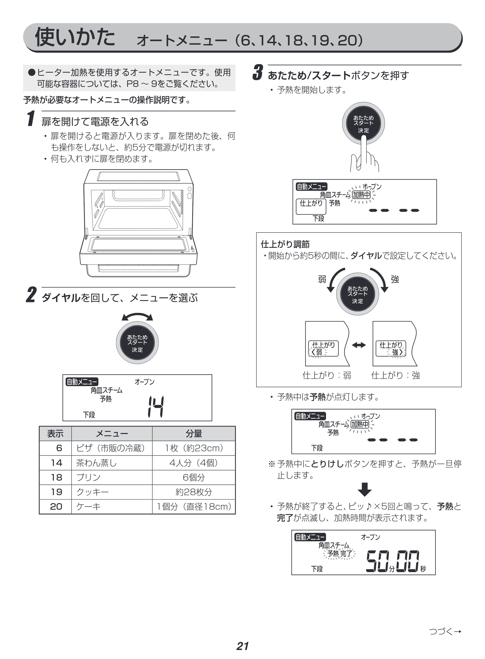 アイリスオーヤマ MO-F1808 取扱説明書 — 原本ページ — 21ページ