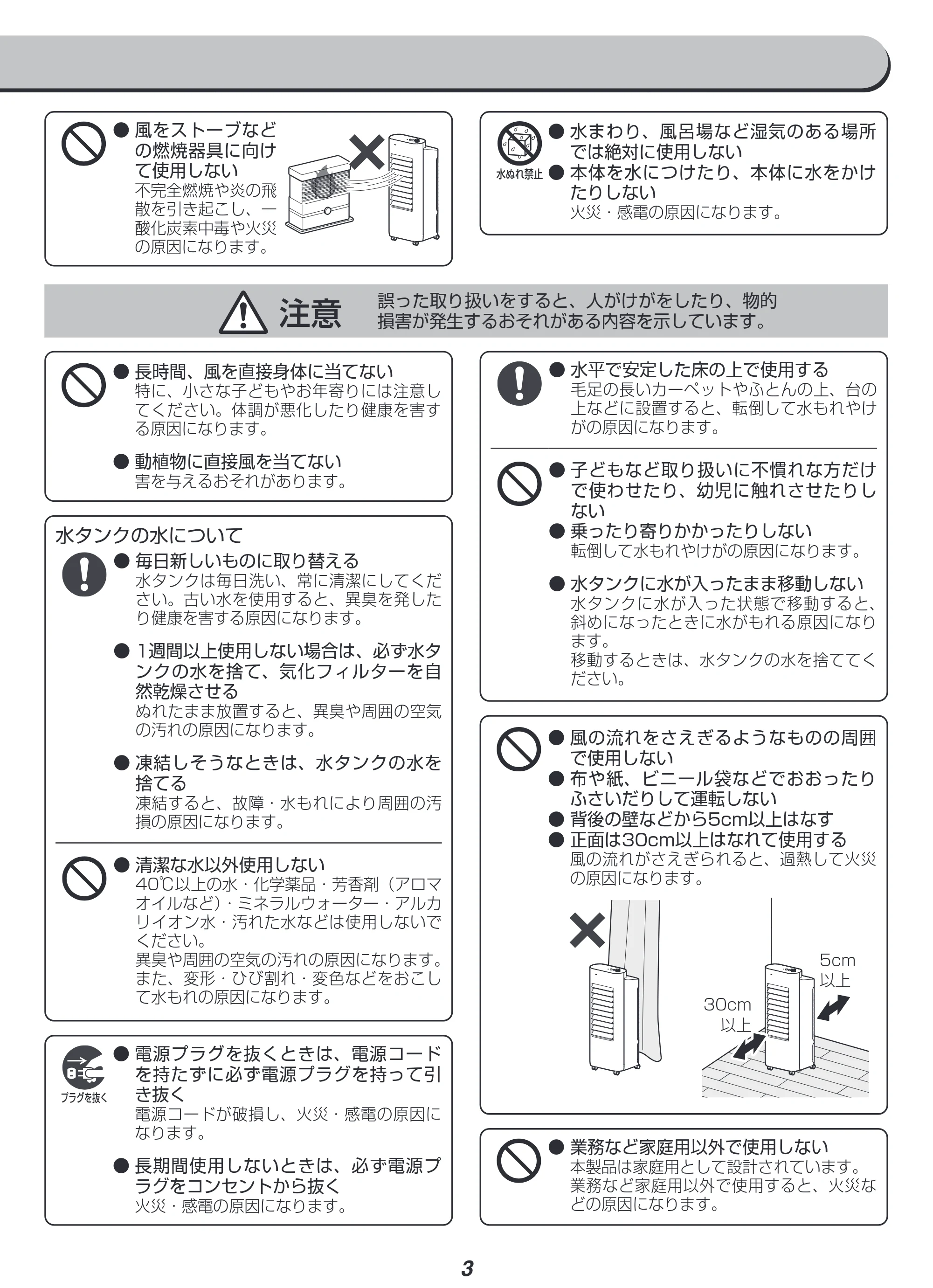 アイリスオーヤマ KCTF-01D 取扱説明書 — 原本ページ — 3ページ