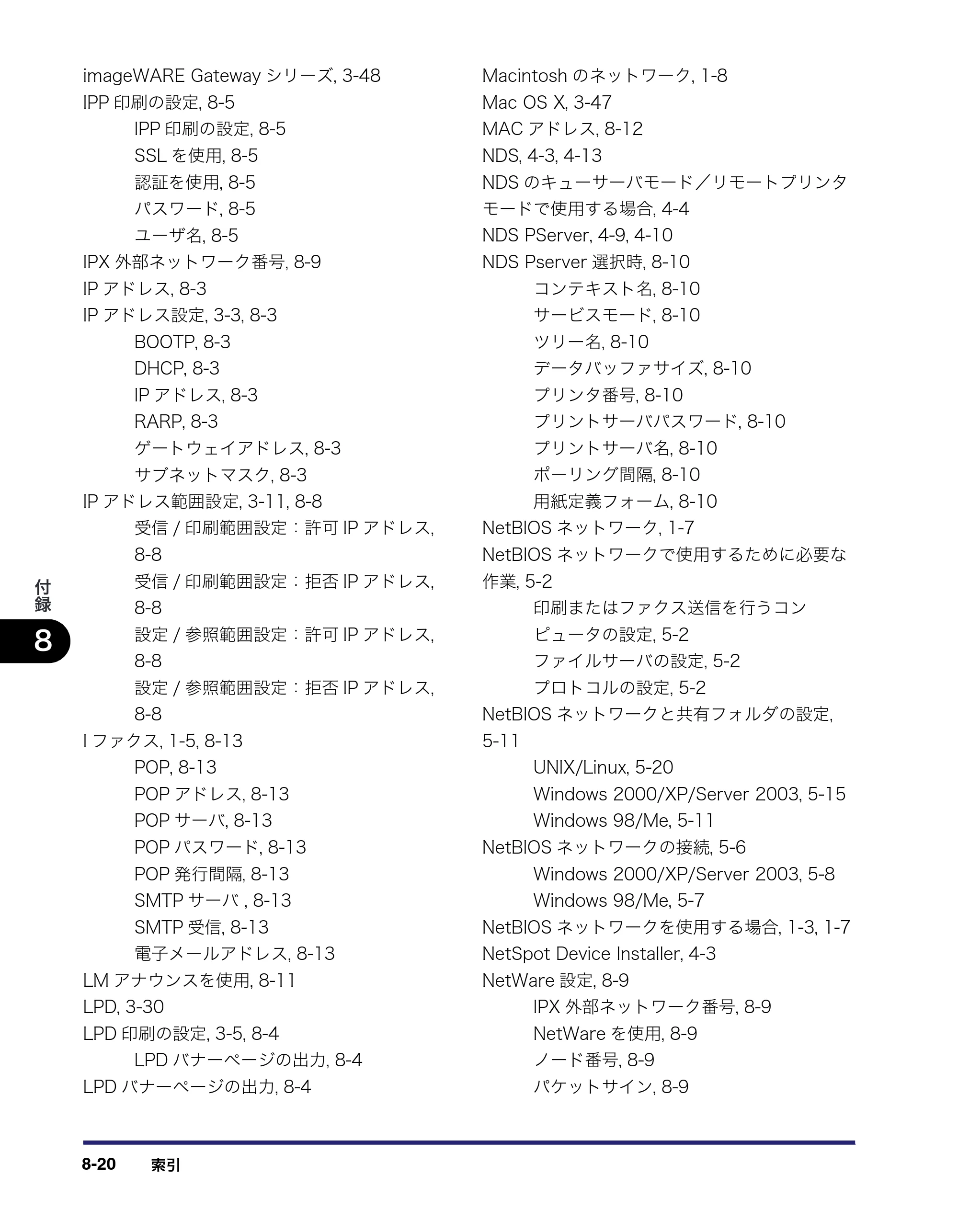 キヤノン iR3045/3045F/3035/3035F/3025/3025F ネットワークガイド （PDF形式／7.66Mバイト） — 原本ページ — 172ページ