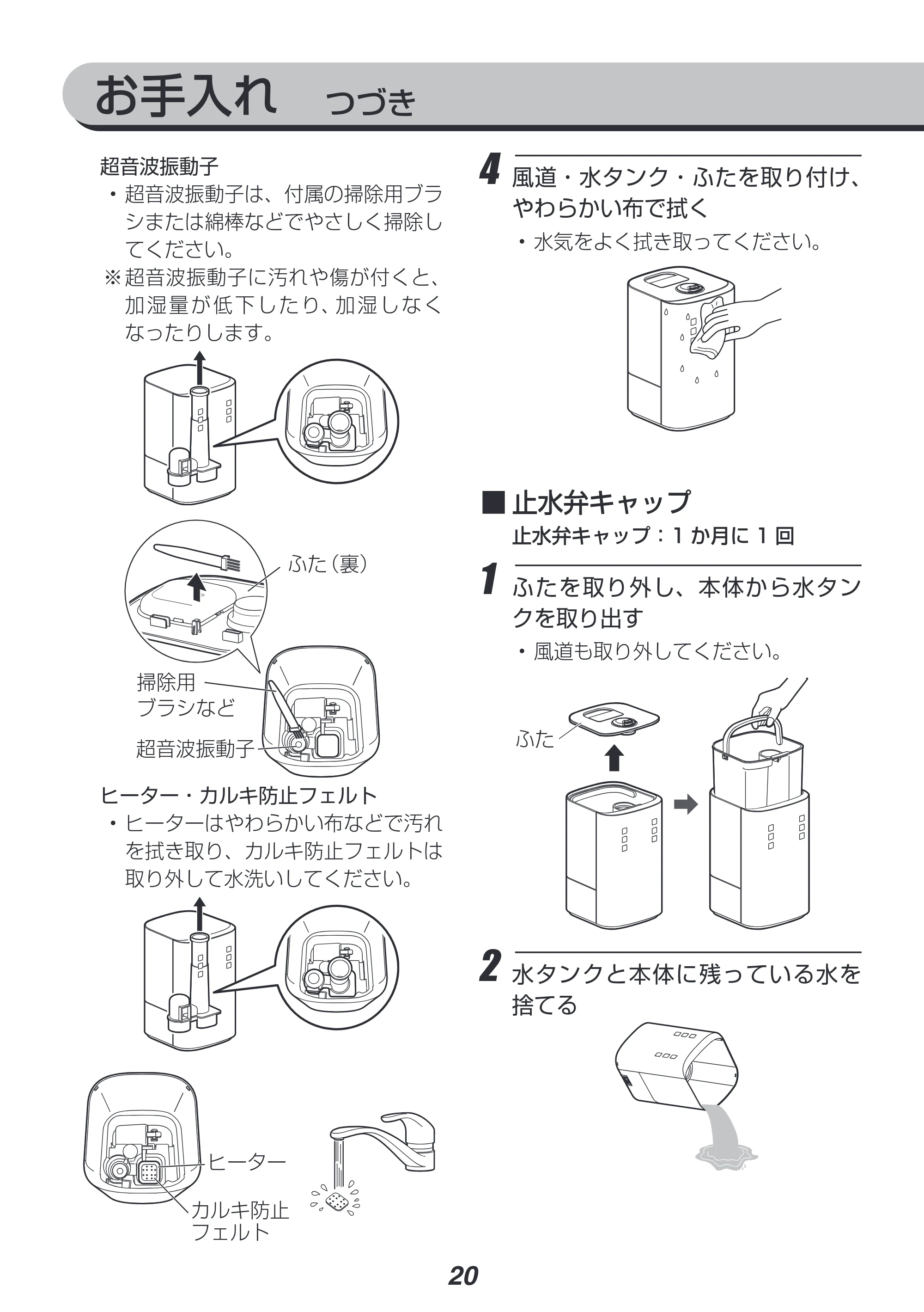 アイリスオーヤマ KUHK-500 取扱説明書 — 原本ページ — 20ページ