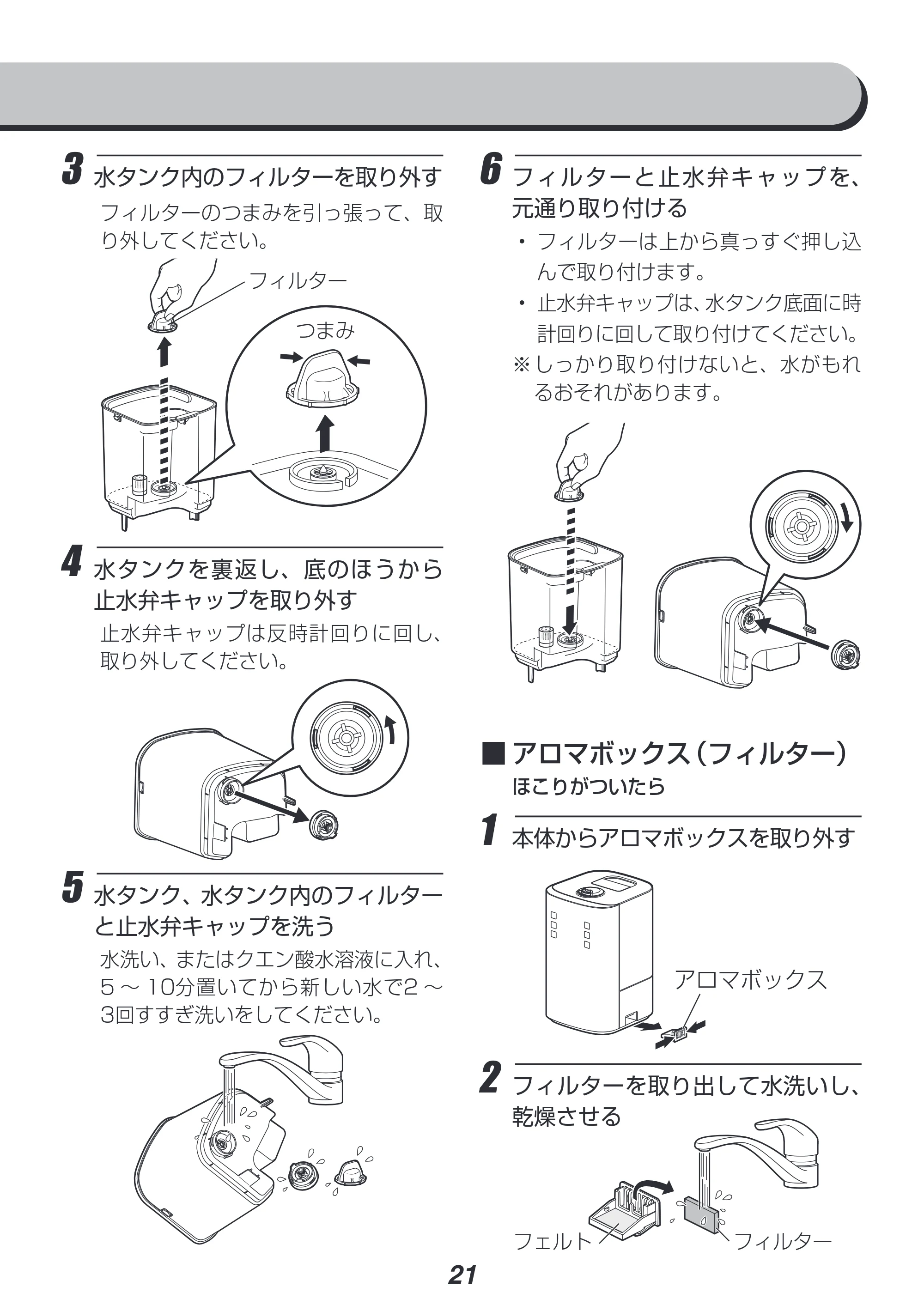 アイリスオーヤマ KUHK-500 取扱説明書 — 原本ページ — 21ページ