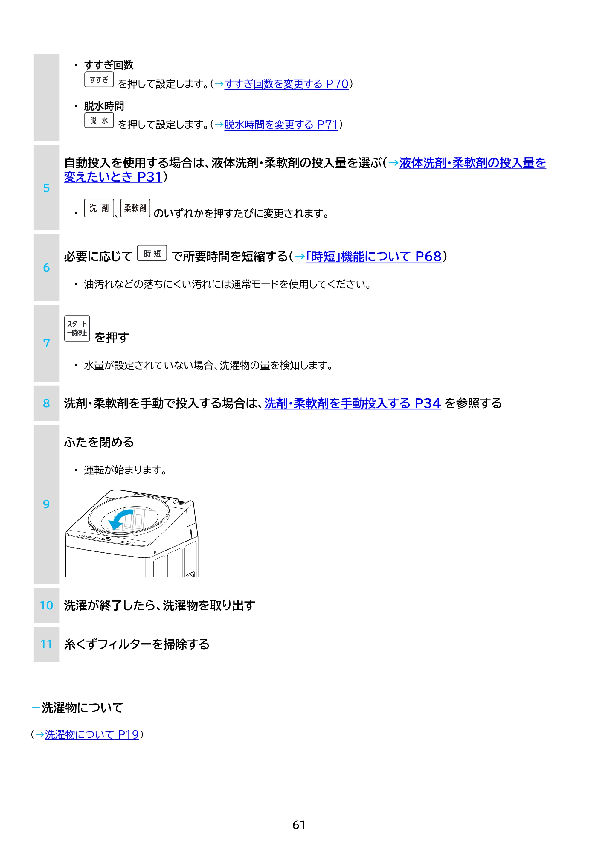アイリスオーヤマ ITW-A1053H 取扱説明書 — 原本ページ — 61ページ