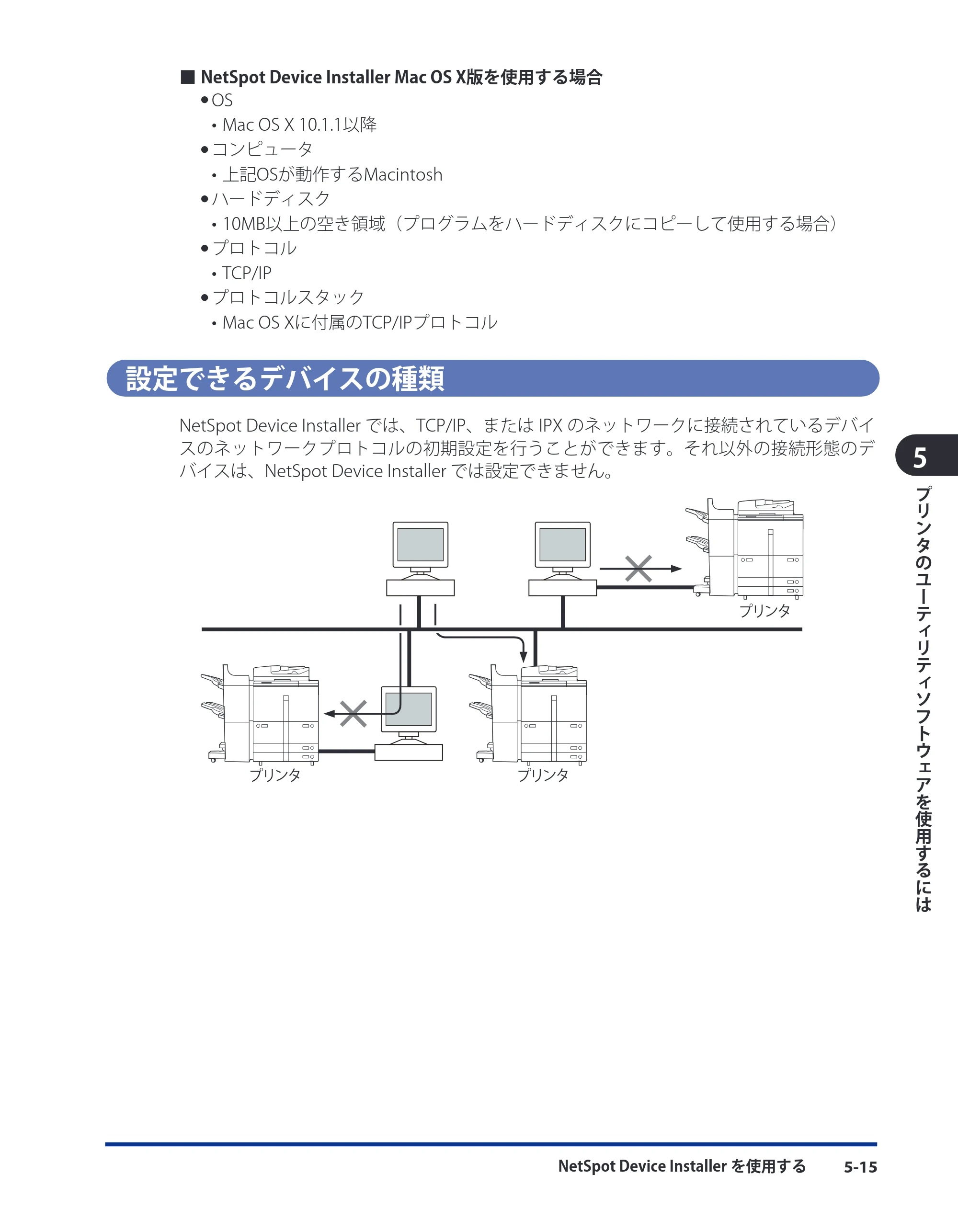 キヤノン LBP3980 LIPS V ソフトウエアガイド 2008年6月20日掲載 （PDF形式／8.19Mバイト） — 設定できるデバイスの種類 — 原本ページ — 152ページ