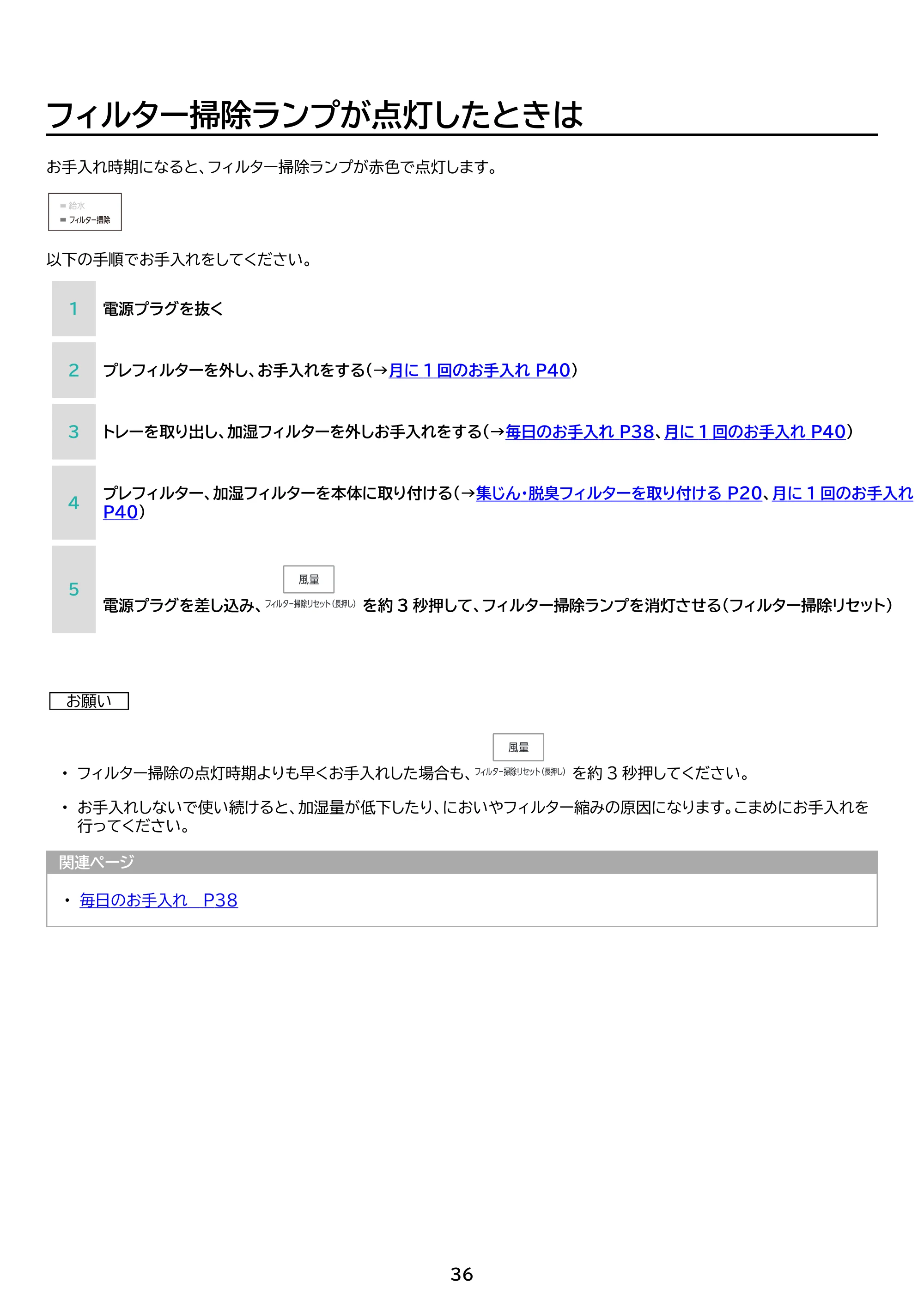 アイリスオーヤマ AAP-AH50A 取扱説明書 — 原本ページ — 36ページ