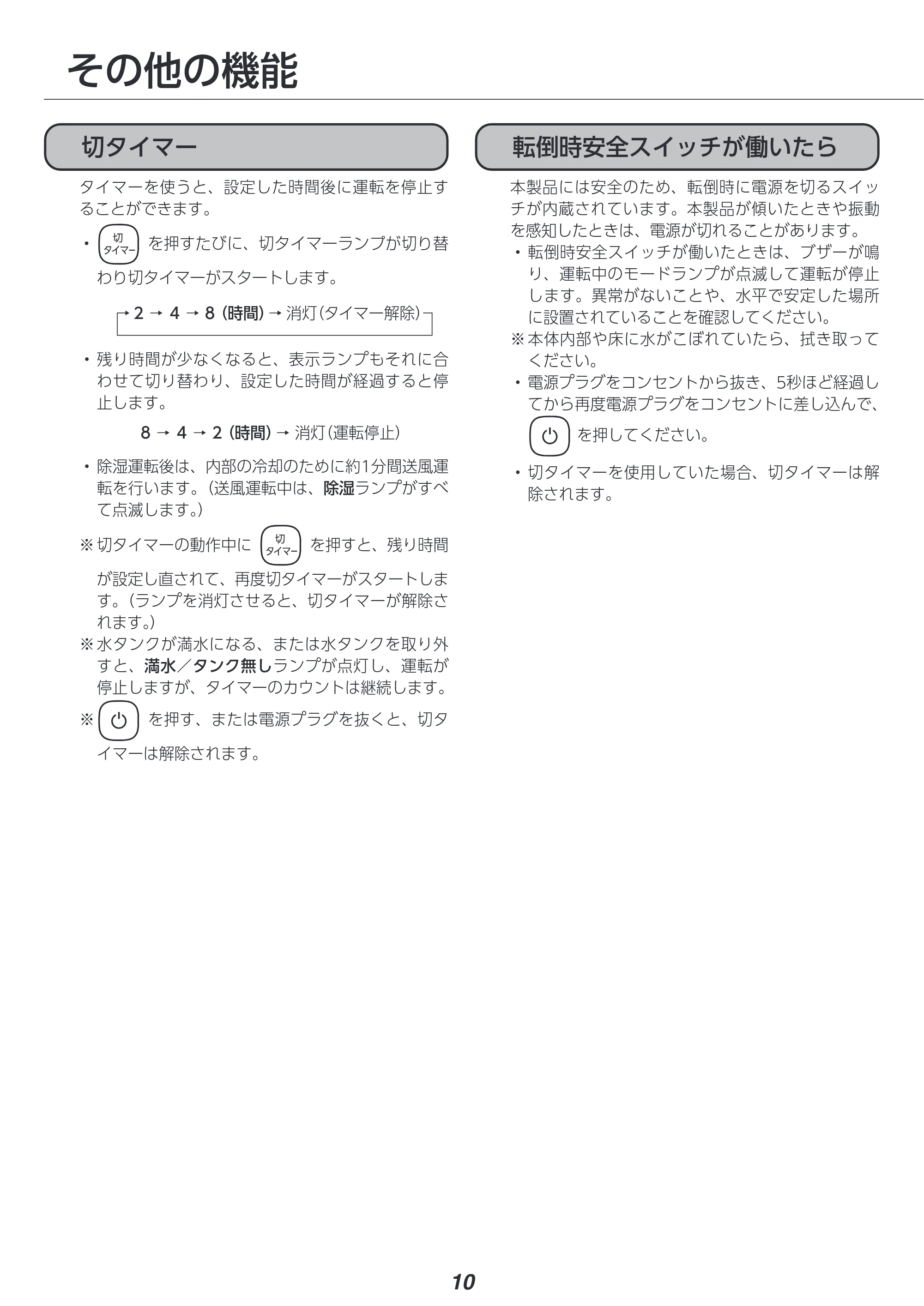 アイリスオーヤマ IJDC-P60 取扱説明書 — 原本ページ — 10ページ