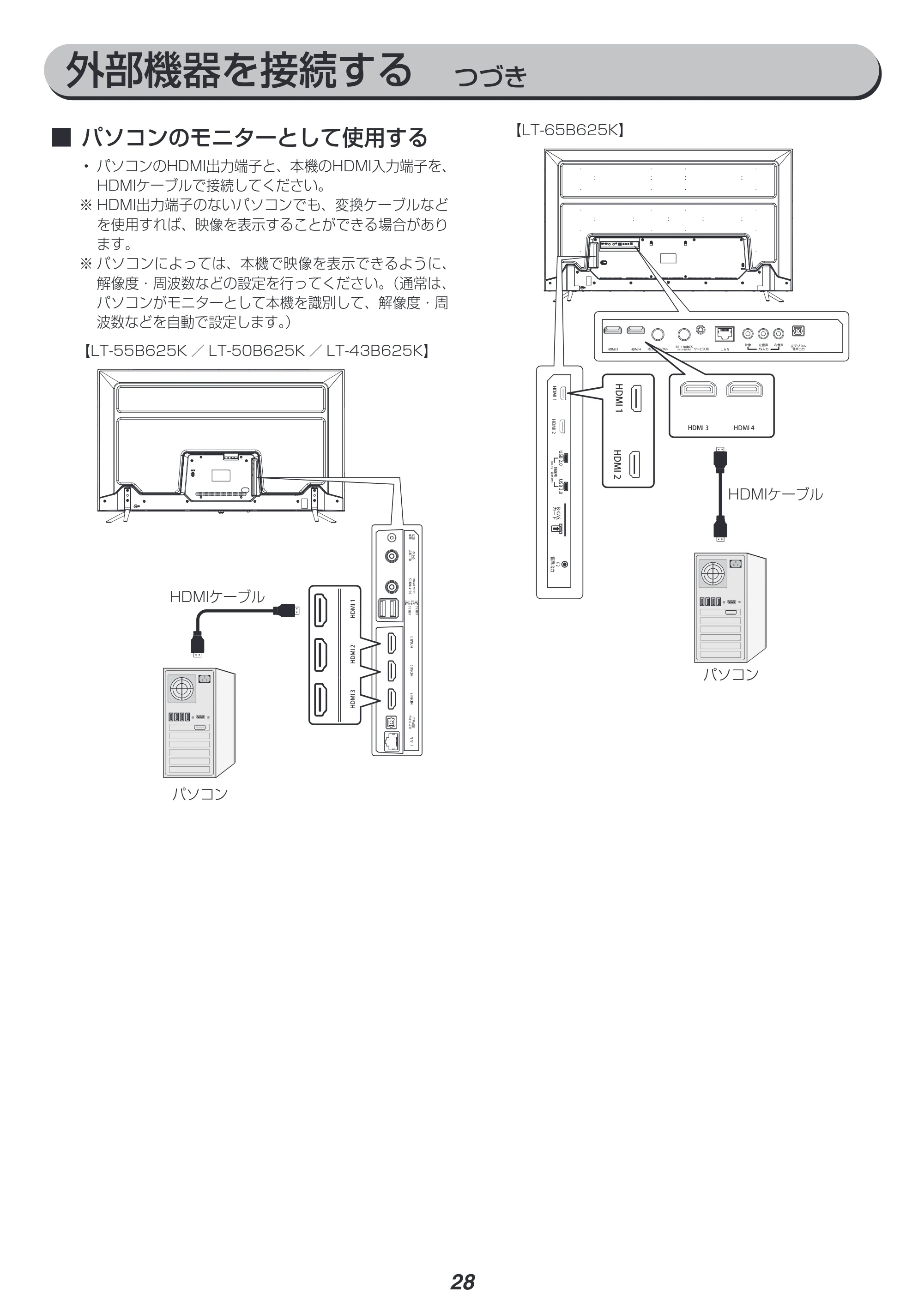 アイリスオーヤマ LT-50B625K 取扱説明書 — 原本ページ — 28ページ