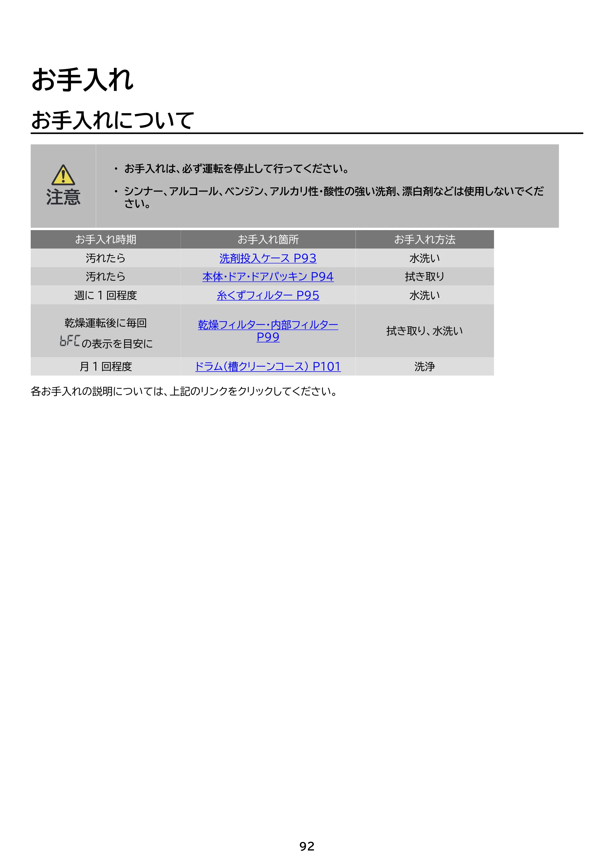 アイリスオーヤマ FLK852-W 取扱説明書 — 原本ページ — 92ページ