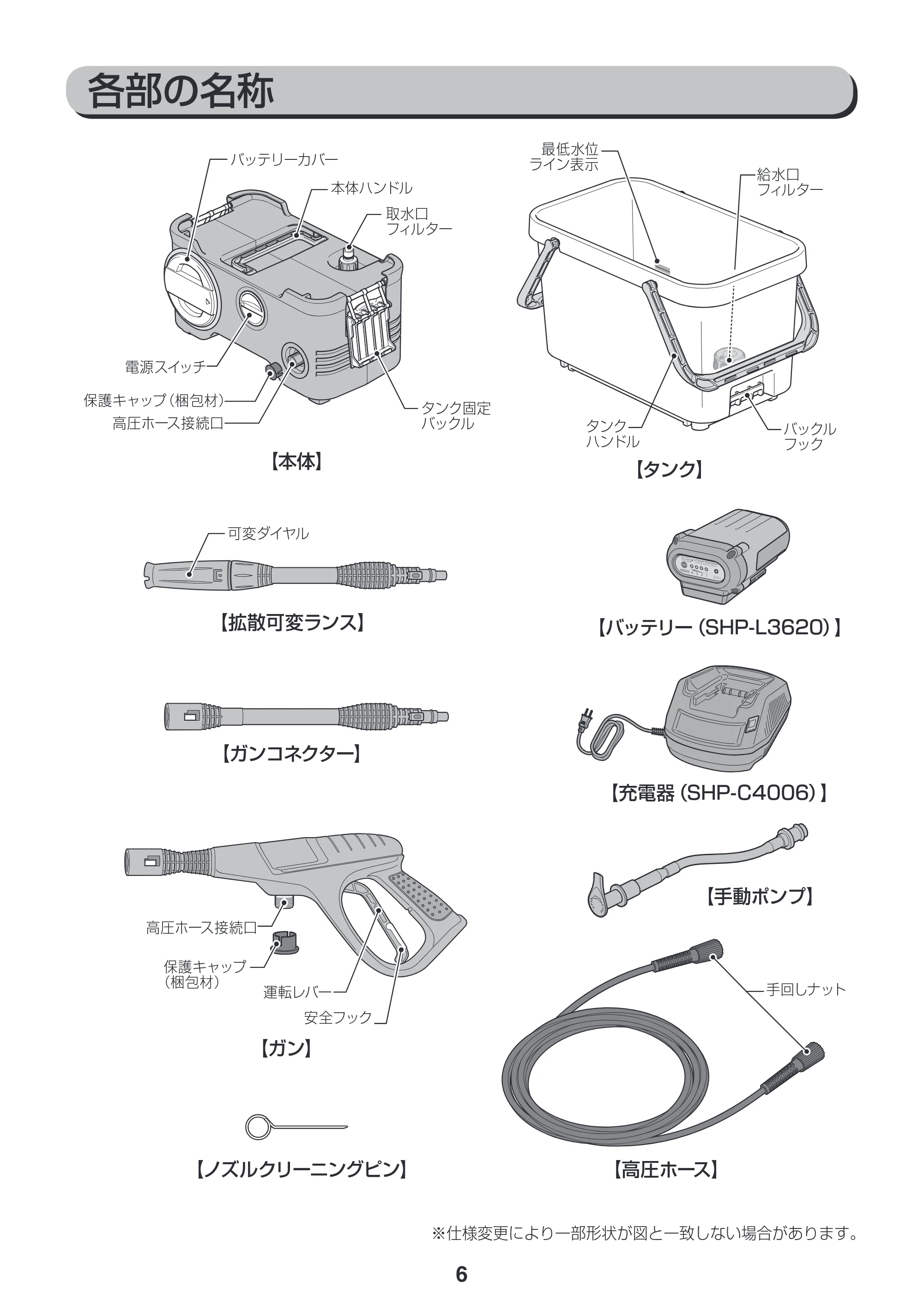 アイリスオーヤマ SDT-L01N 取扱説明書 — 原本ページ — 6ページ